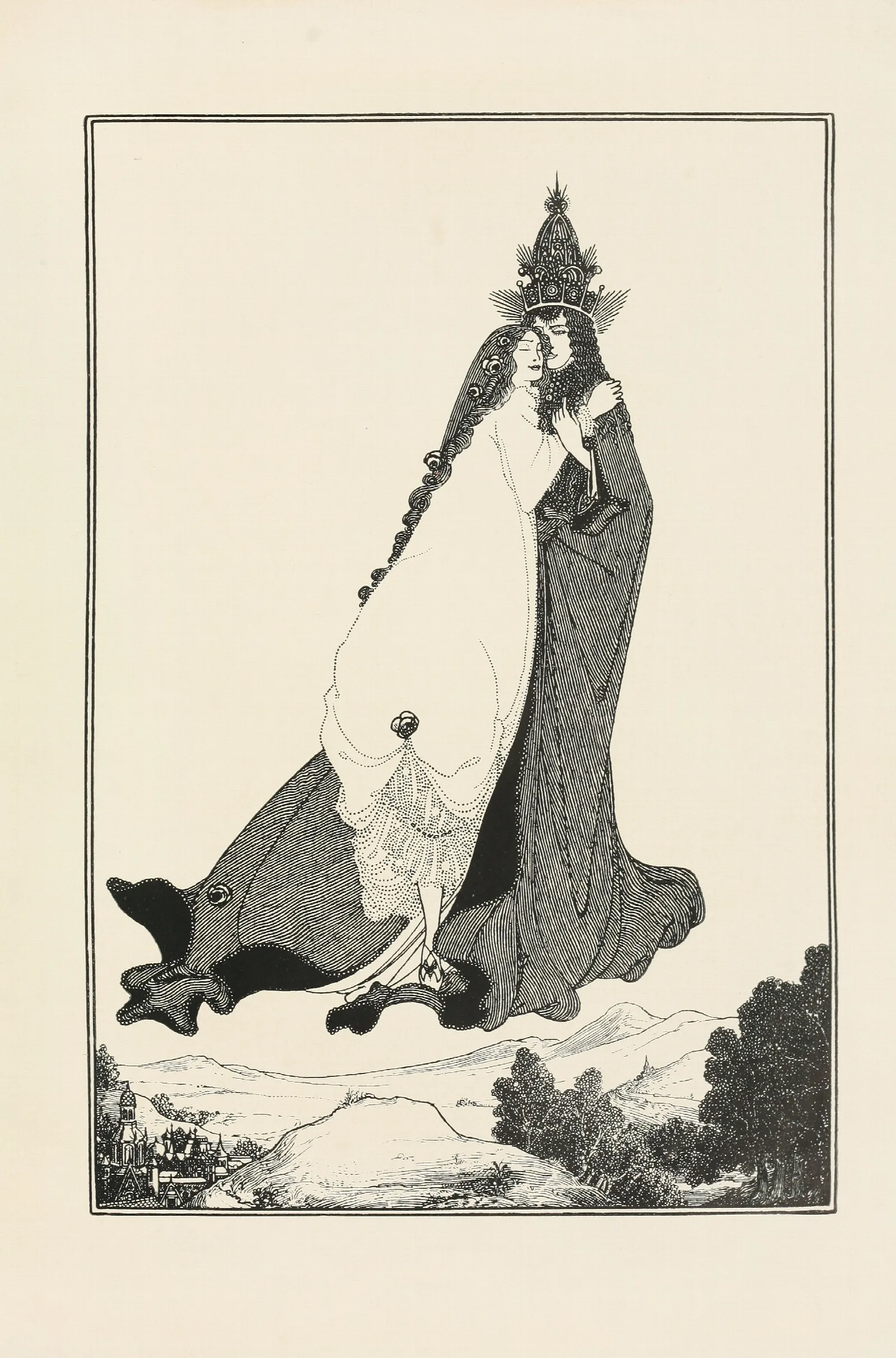 Under The Hill Pl 04 Wall Art by Aubrey Vincent Beardsley - Canvas Print