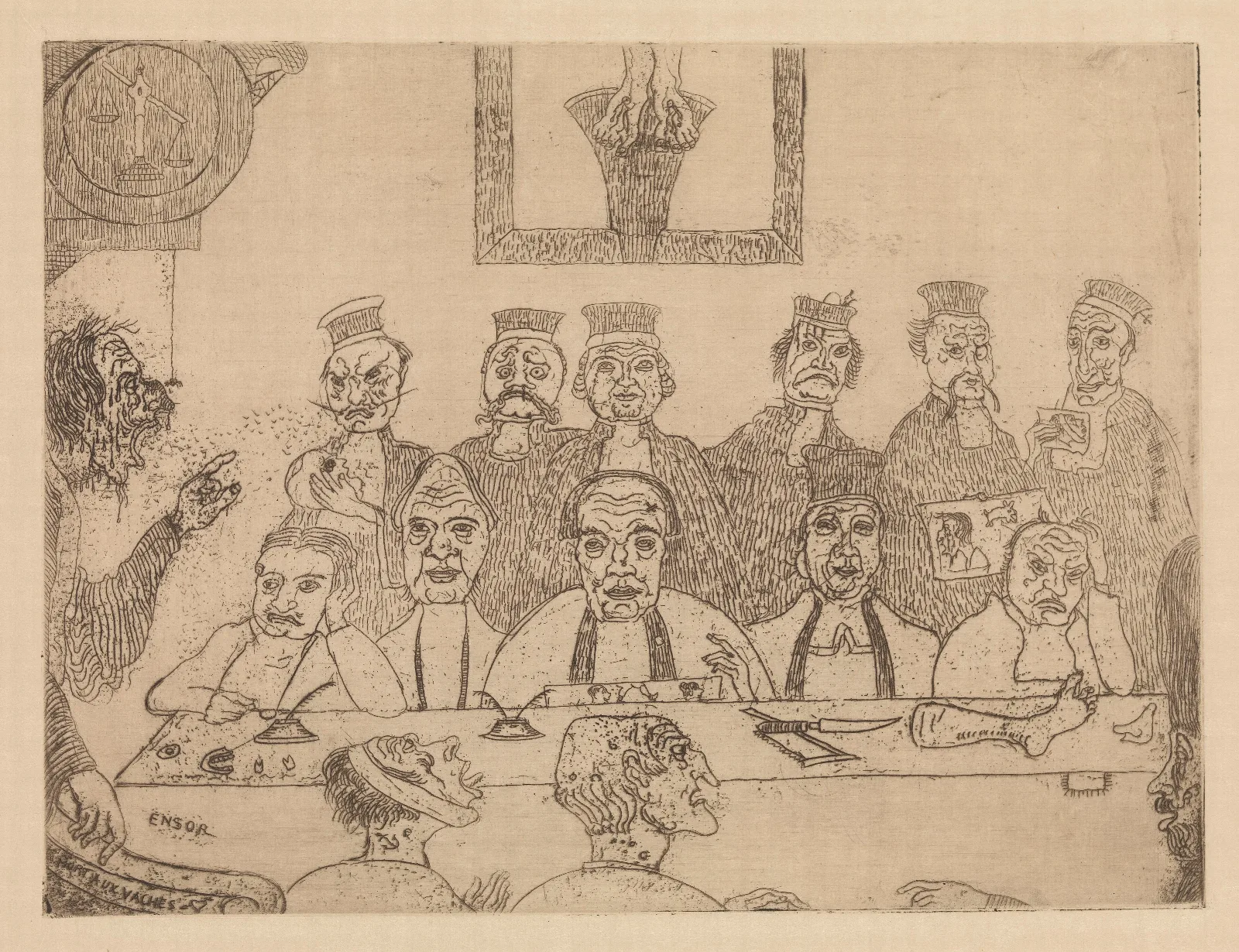 The Good Judges Wall Art by James Ensor - Canvas Print