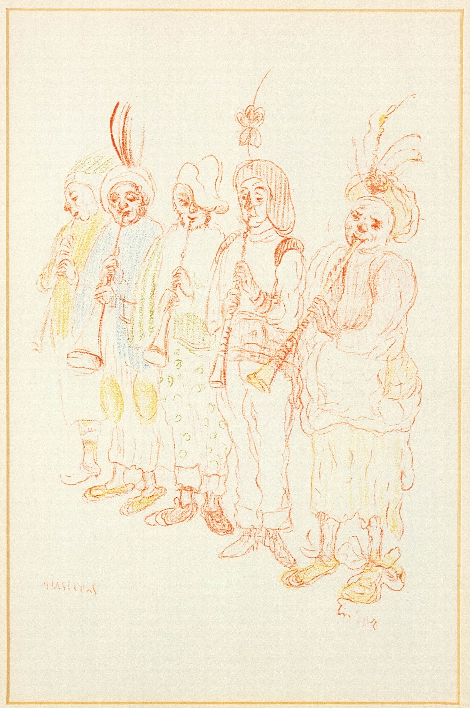 Muzikanten Ii Wall Art by James Ensor - Canvas Print