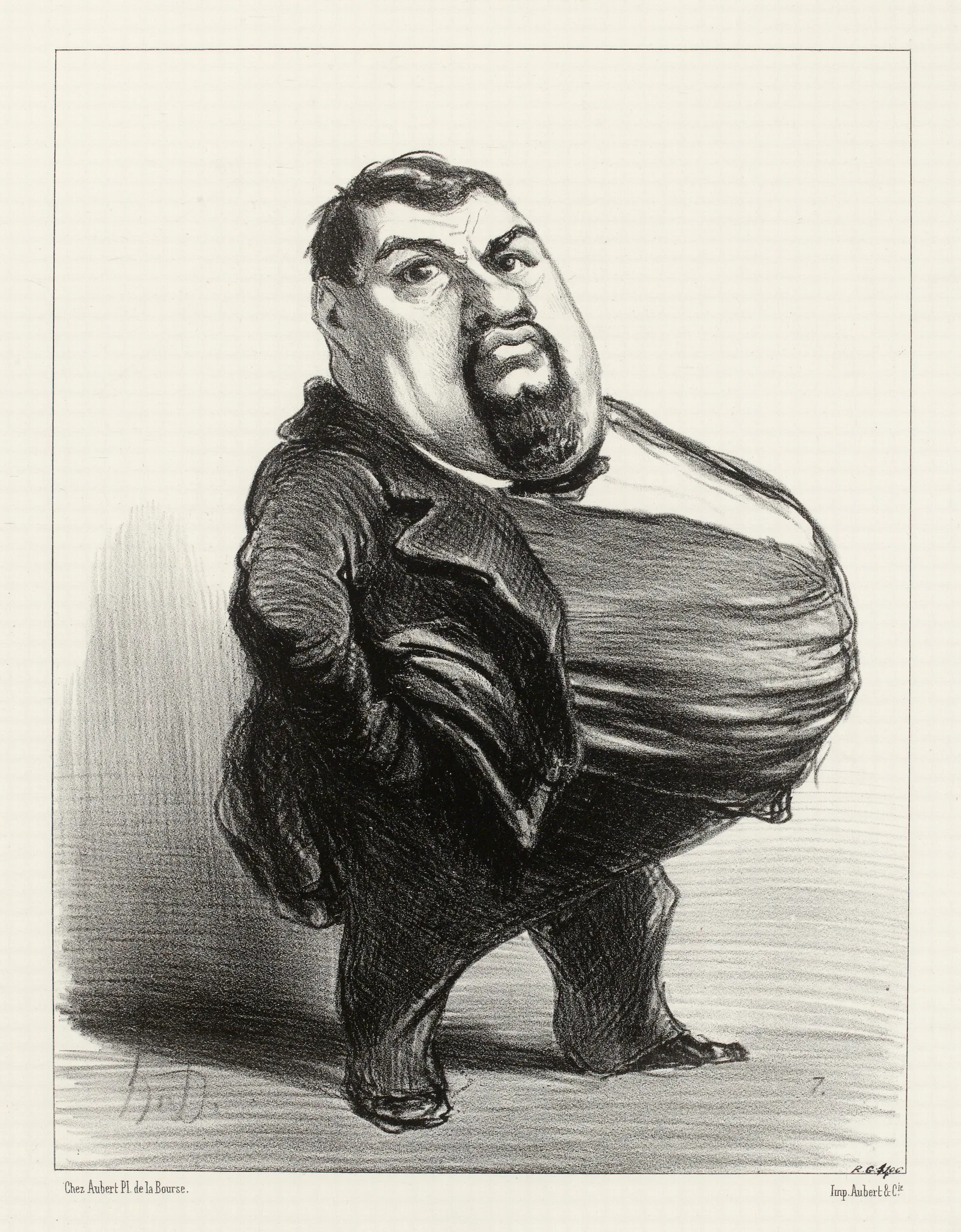 Antony Thouret 2 Wall Art by Honoré Daumier - Canvas Print
