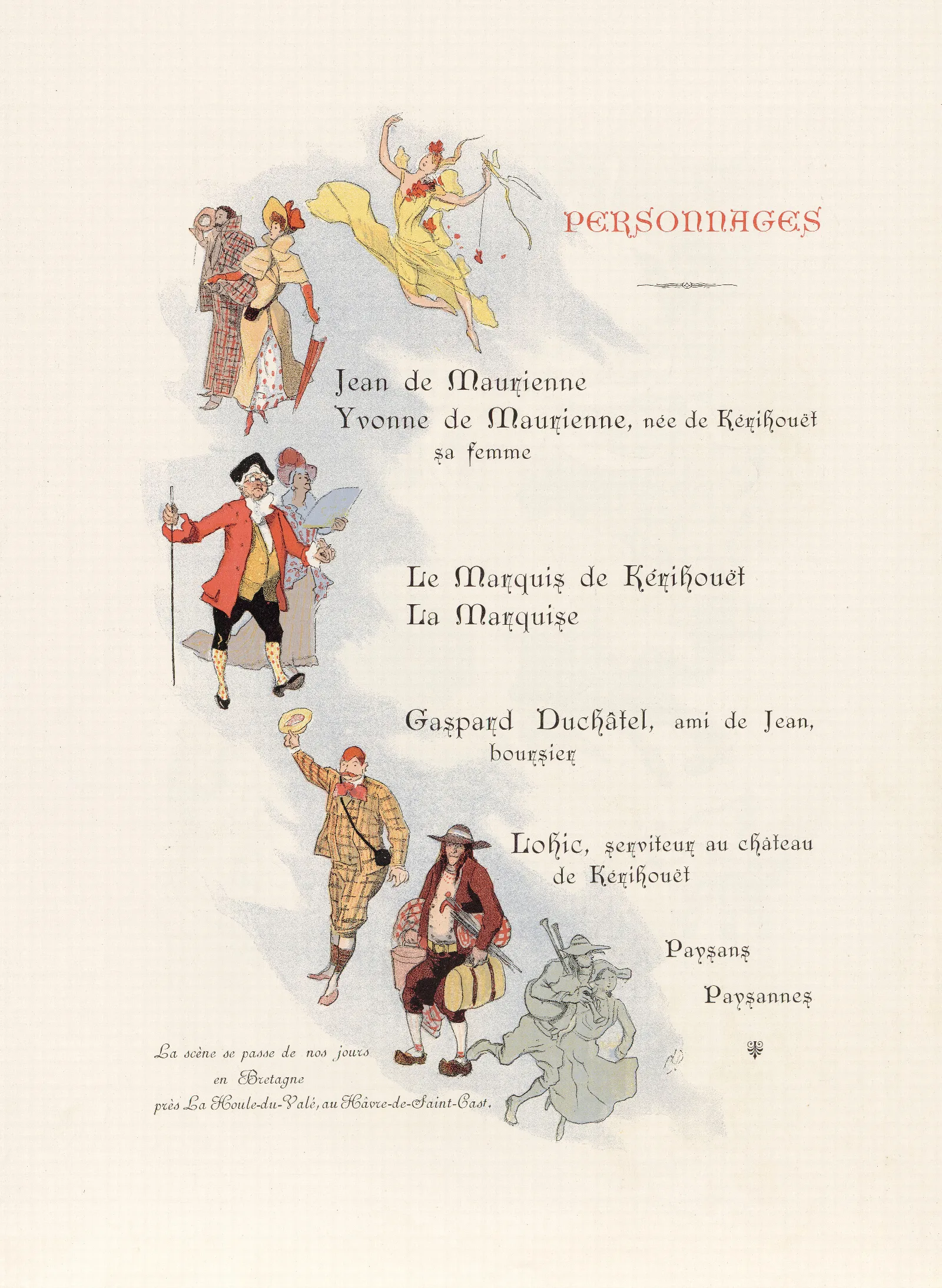 La Fee Du Rocher Pl 2 Wall Art by Jules Chéret - Canvas Print