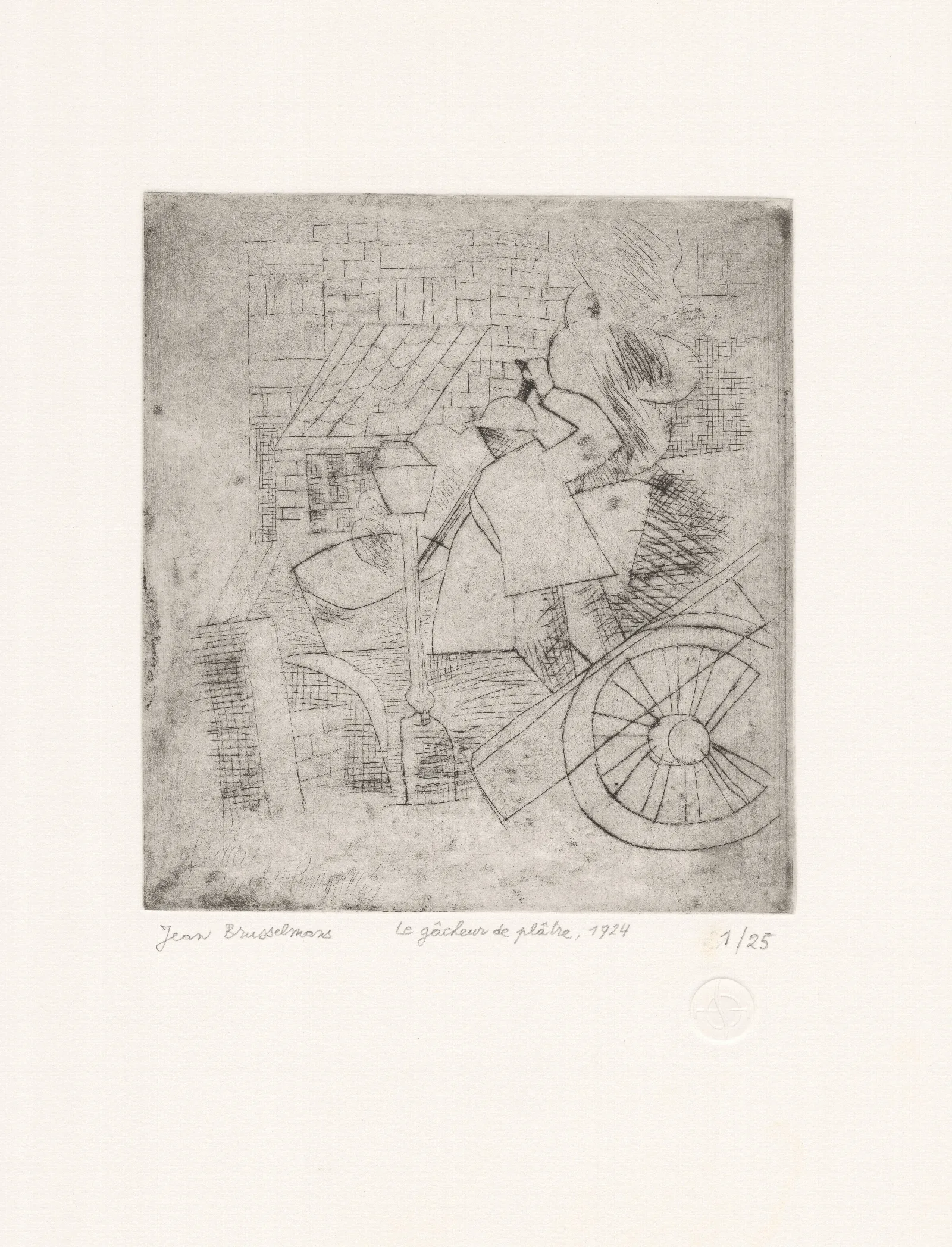 The Plaster Waster Wall Art by Jean Brusselmans - Canvas Print