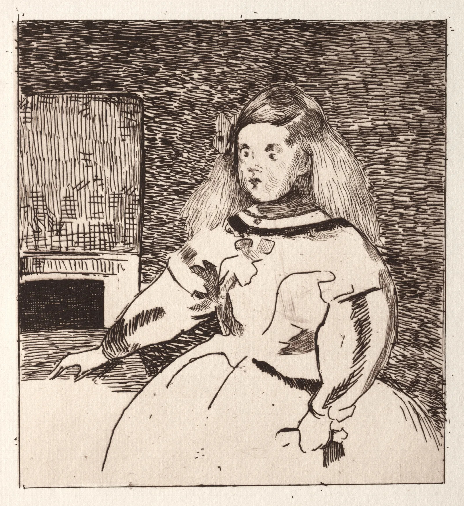 Linfante Marguerite Wall Art by Édouard Manet - Canvas Print