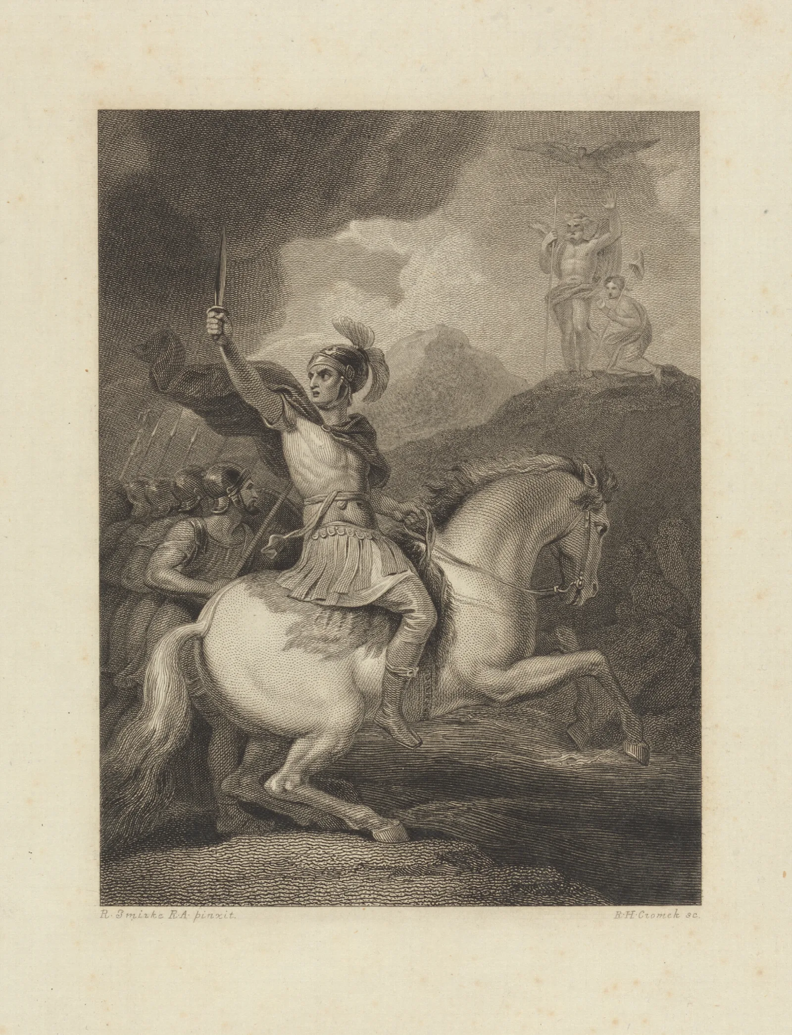 Cesar Passing The Rubicon Wall Art by Robert Smirke - Canvas Print