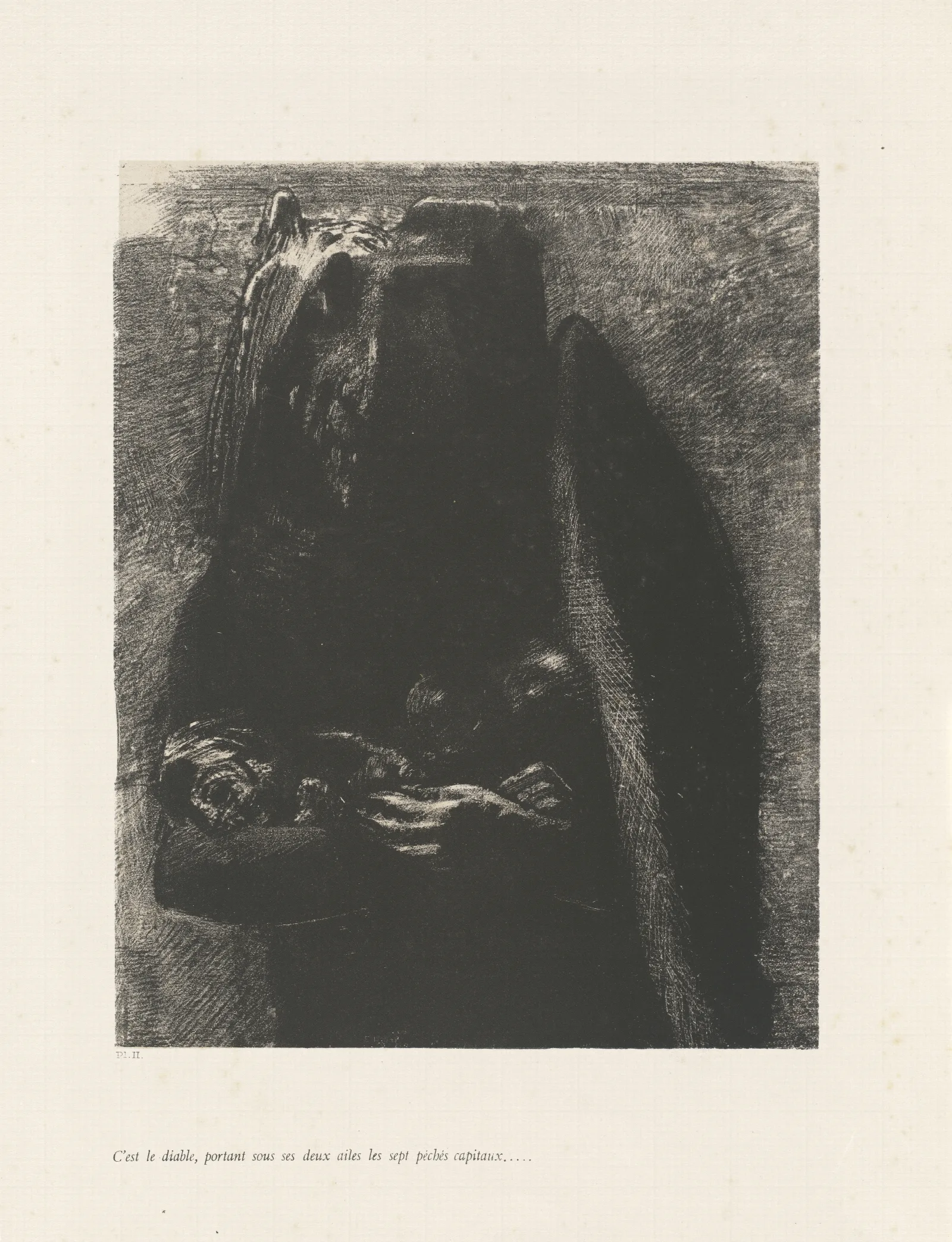 Cest Le Diable Wall Art by Odilon Redon - Canvas Print