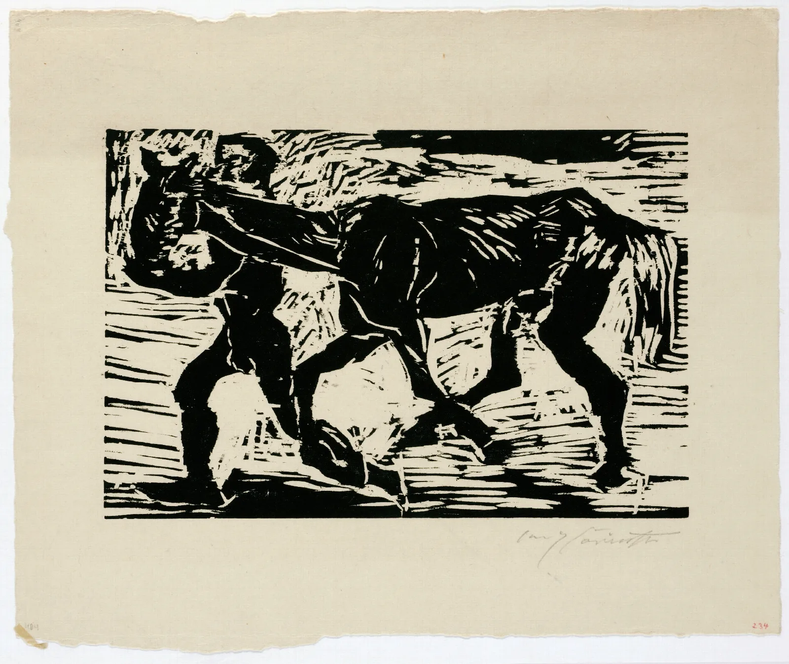 Mann Und Pferd Wall Art by Lovis Corinth - Canvas Print