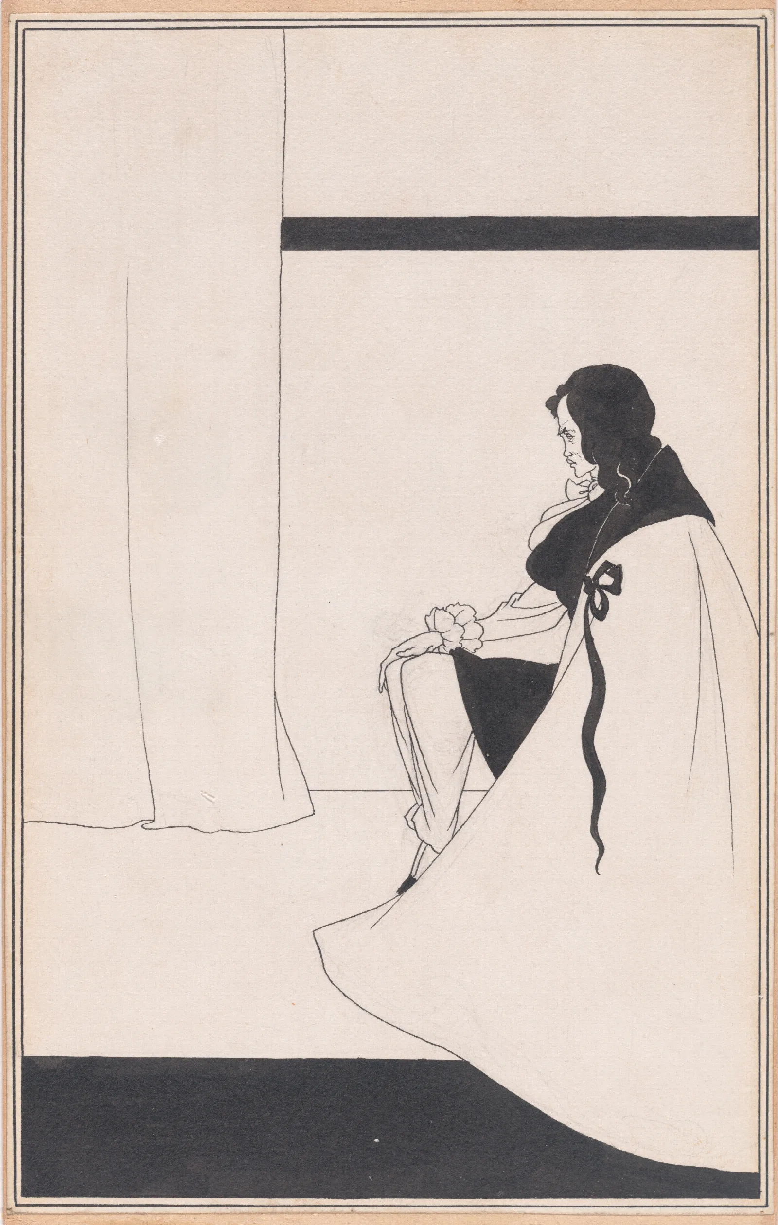 The Fall Of The House Of Usher For Edgar Allan Poes Tales Of Mystery And The Imagination Wall Art by Aubrey Vincent Beardsley - Canvas Print