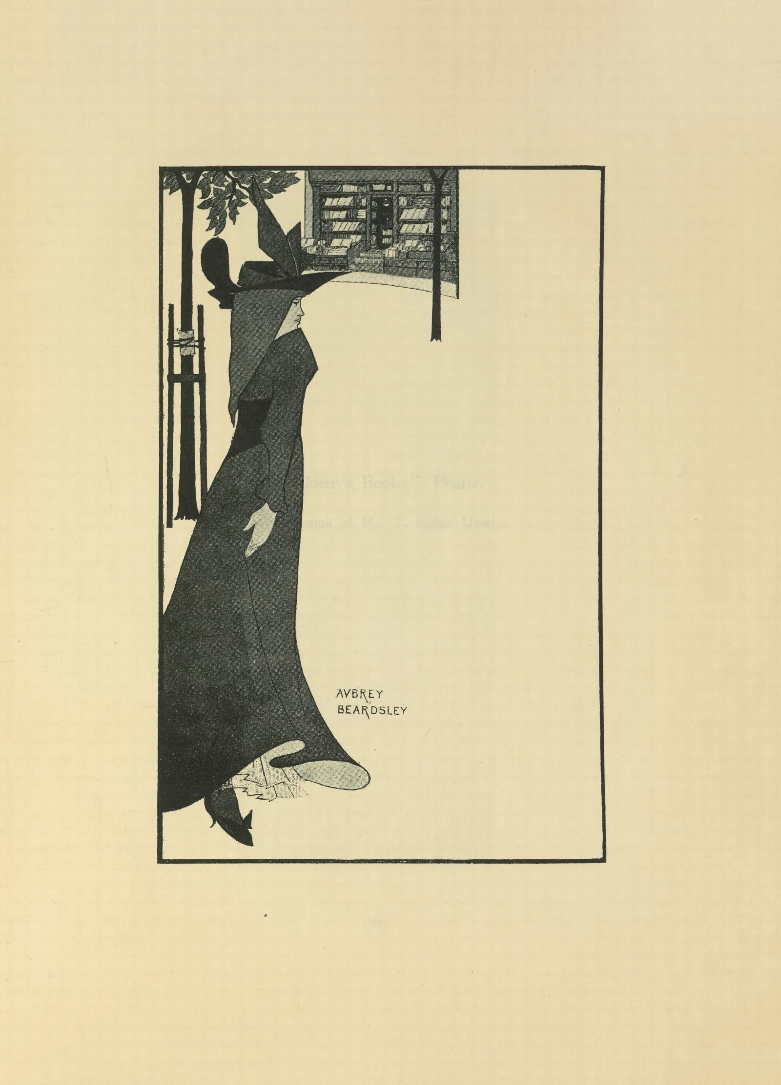 The Pseudonym Library Poster by Aubrey Vincent Beardsley - Canvas Print