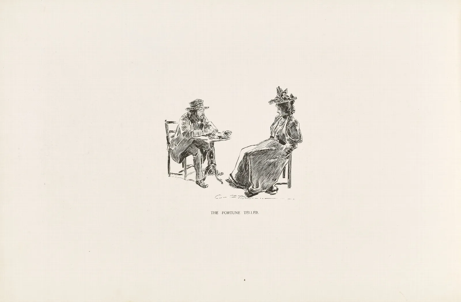 The Fortune Teller 27 Wall Art by Charles Dana Gibson - Canvas Print