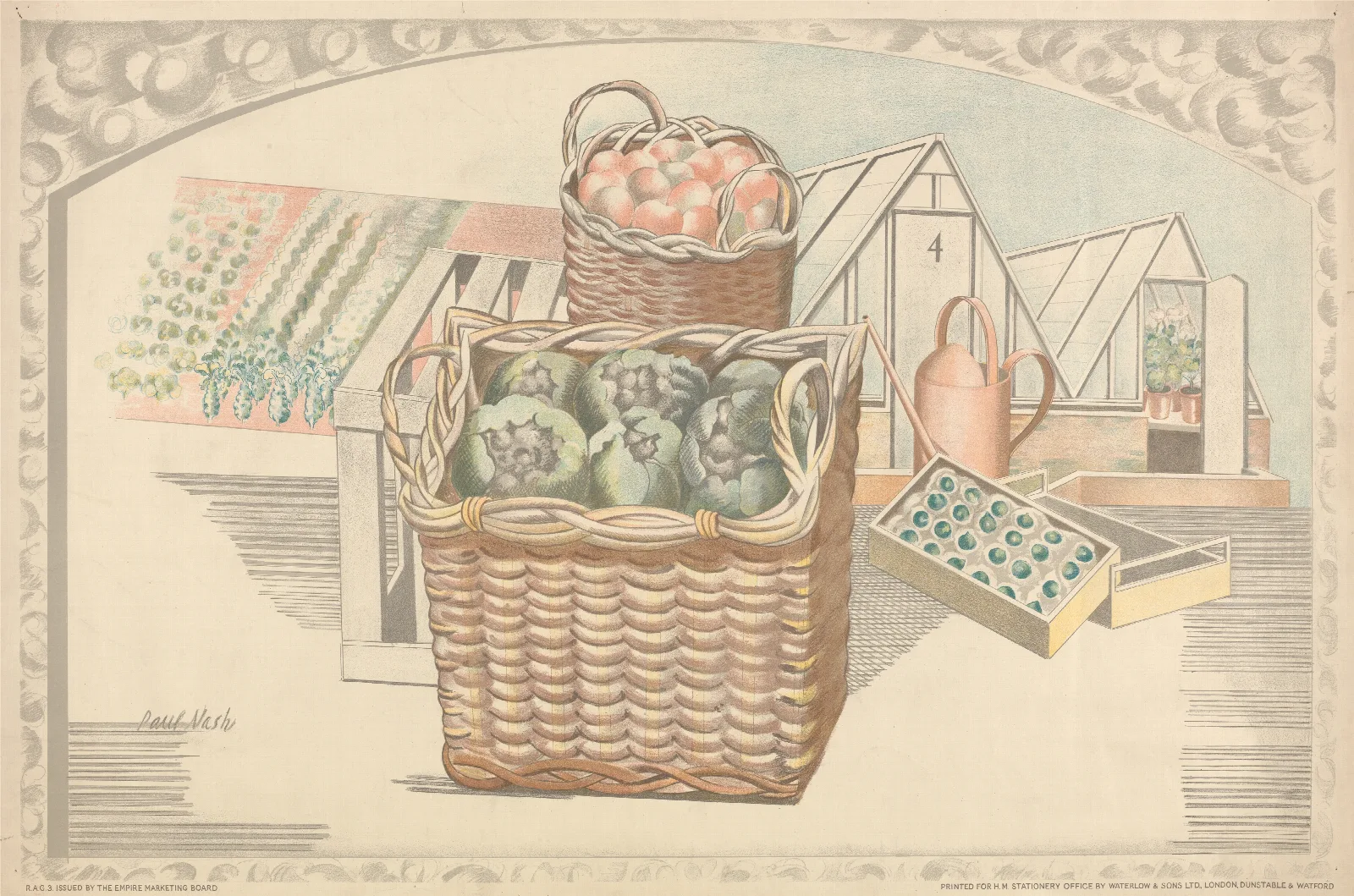 Fruits And Vegetables Wall Art by Paul Nash - Canvas Print