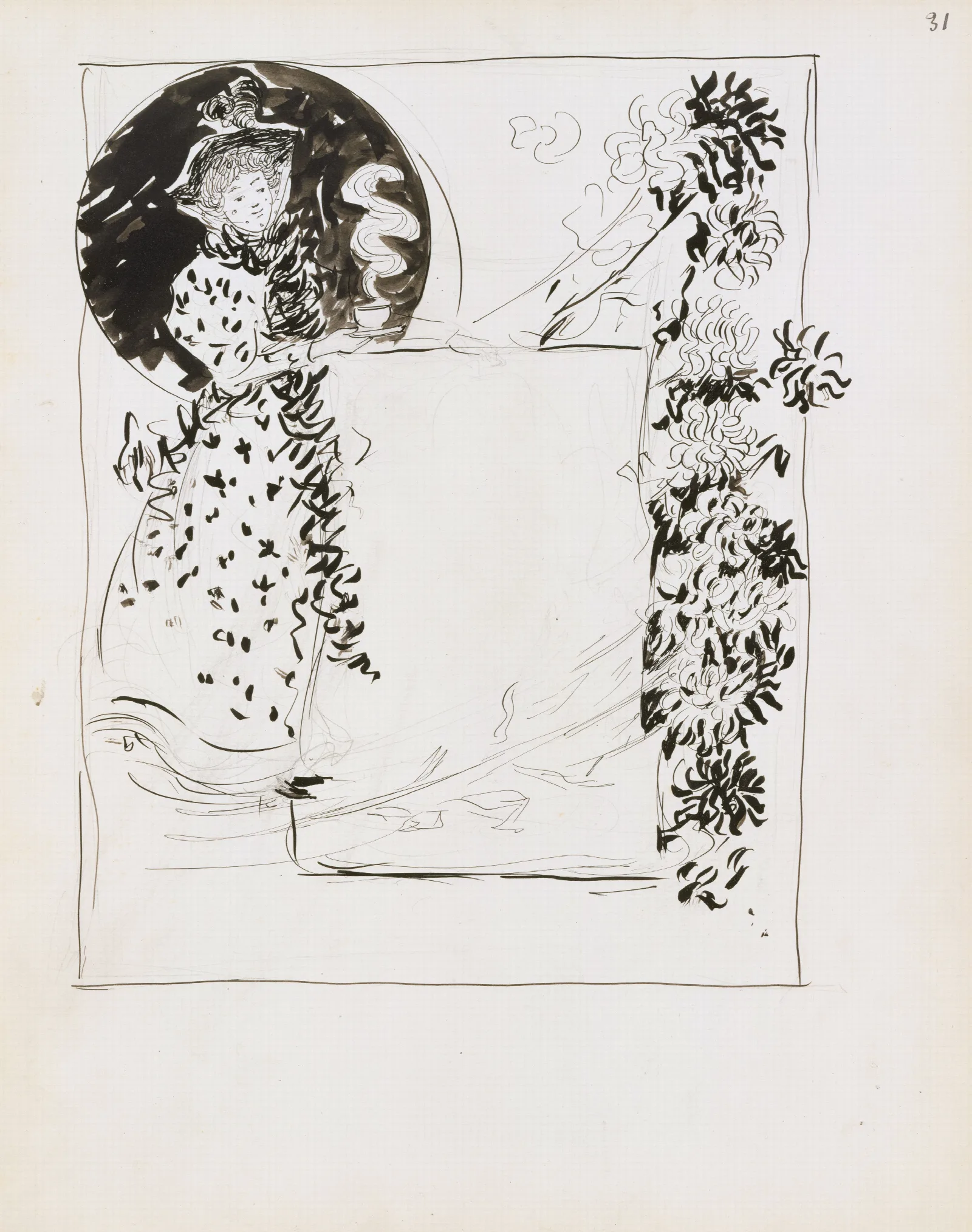 Design For An Advertisement For A Tearoom Wall Art by Maurice Prendergast - Canvas Print