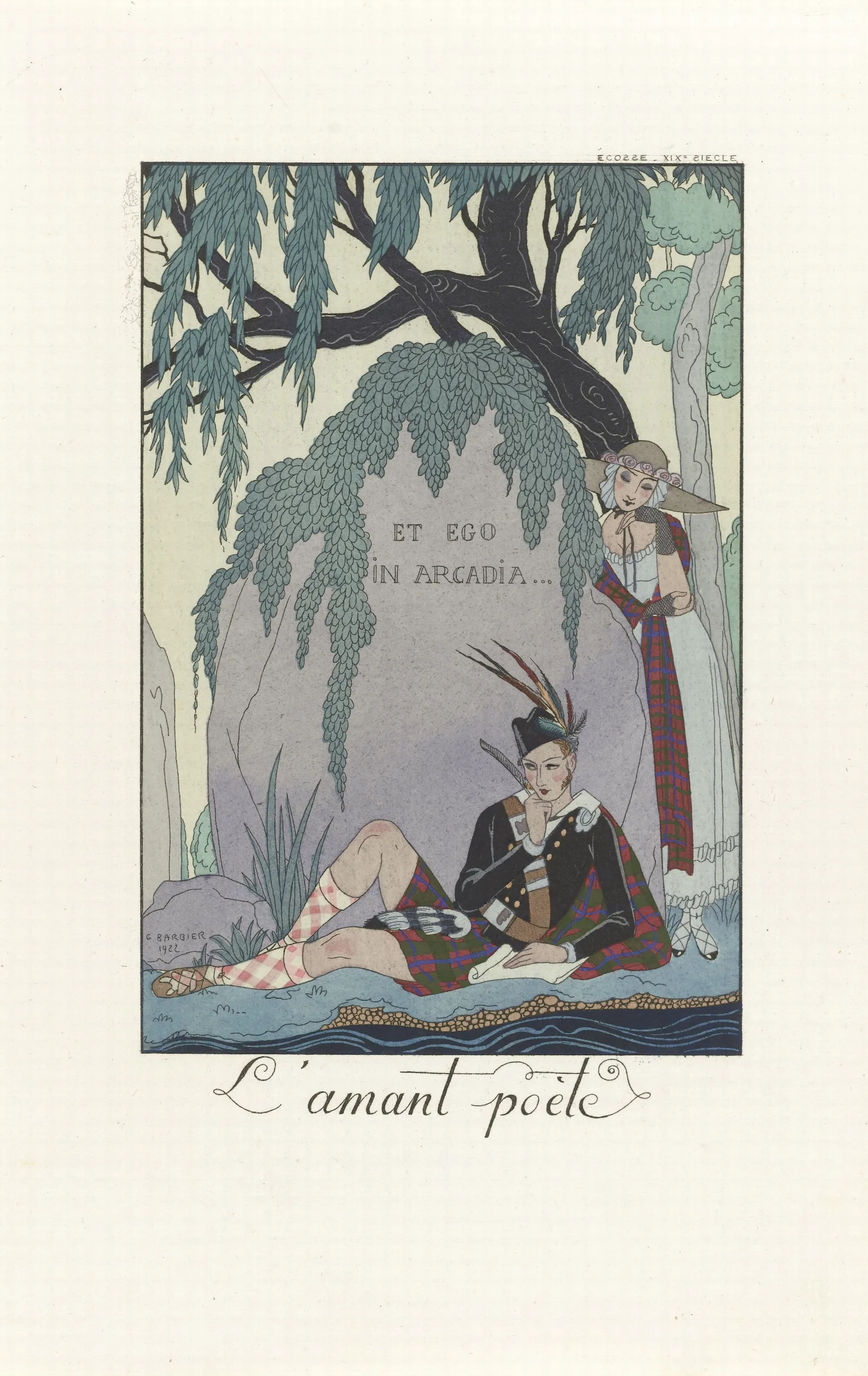 Lamant Poete 2 Wall Art by George Barbier - Canvas Print