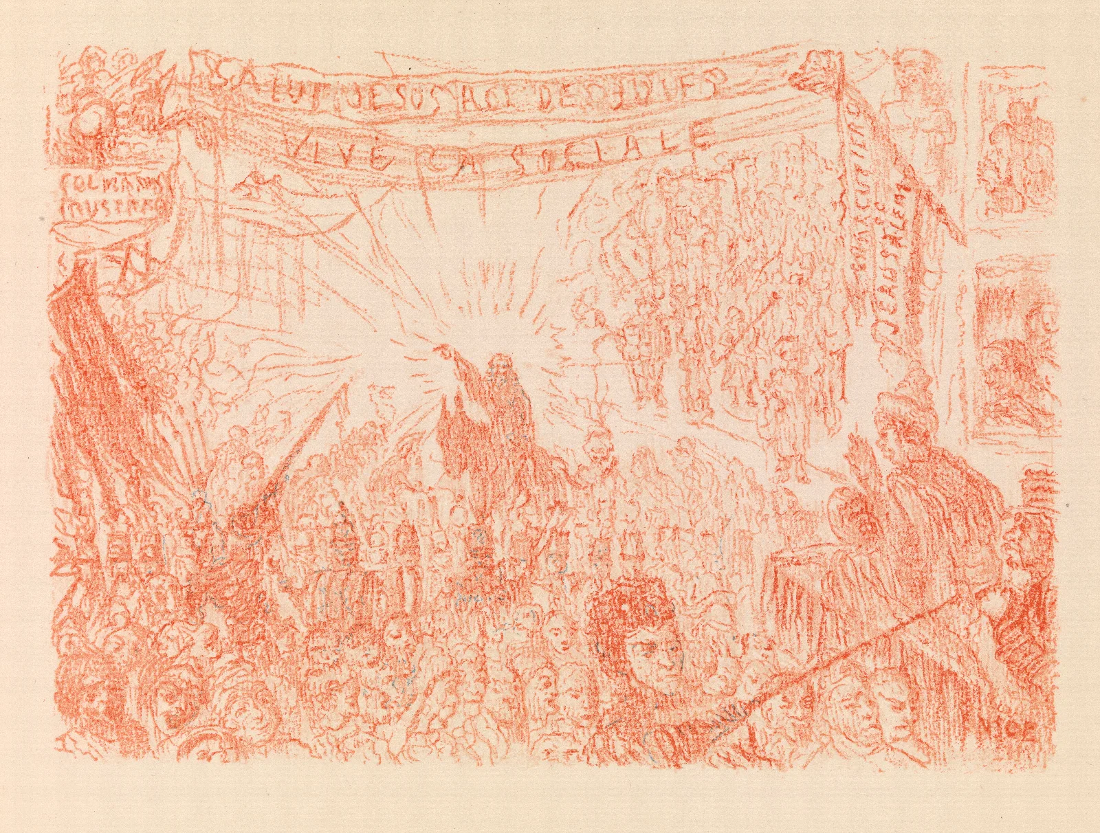 Entry Into Jerusalem 2 Wall Art by James Ensor - Canvas Print