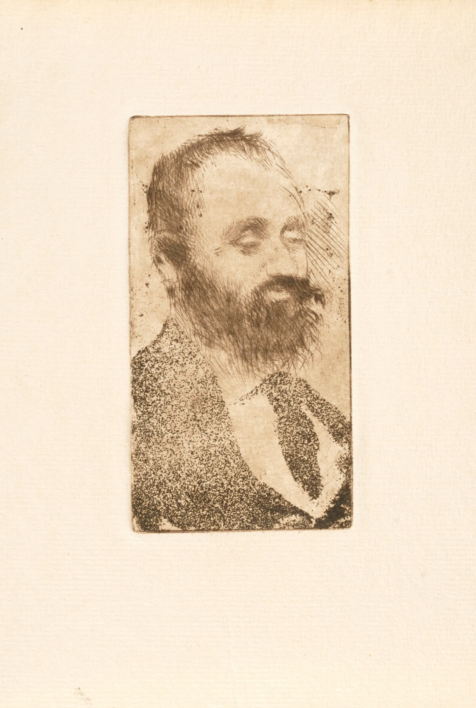 Portrait Of Alphonse Hirsch Wall Art by Edgar Degas - Canvas Print