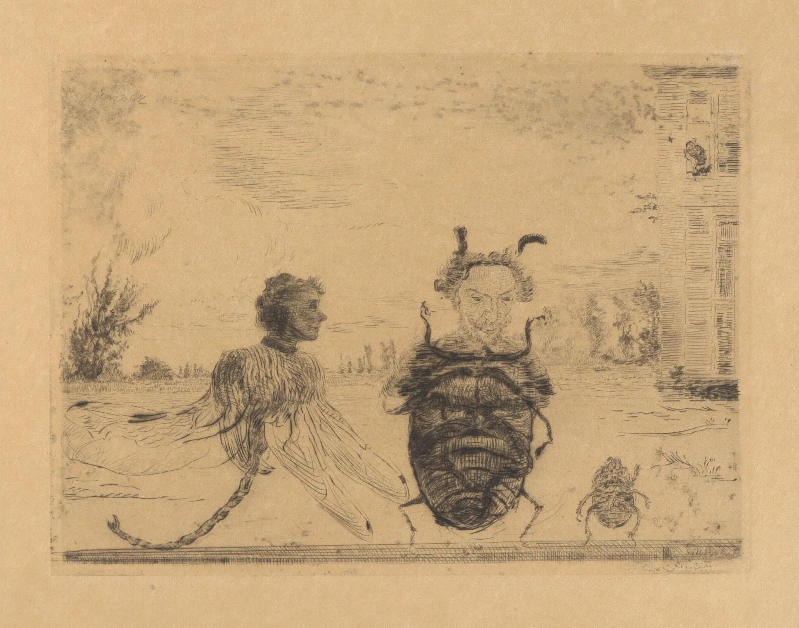 Zonderlinge Insecten Wall Art by James Ensor - Canvas Print