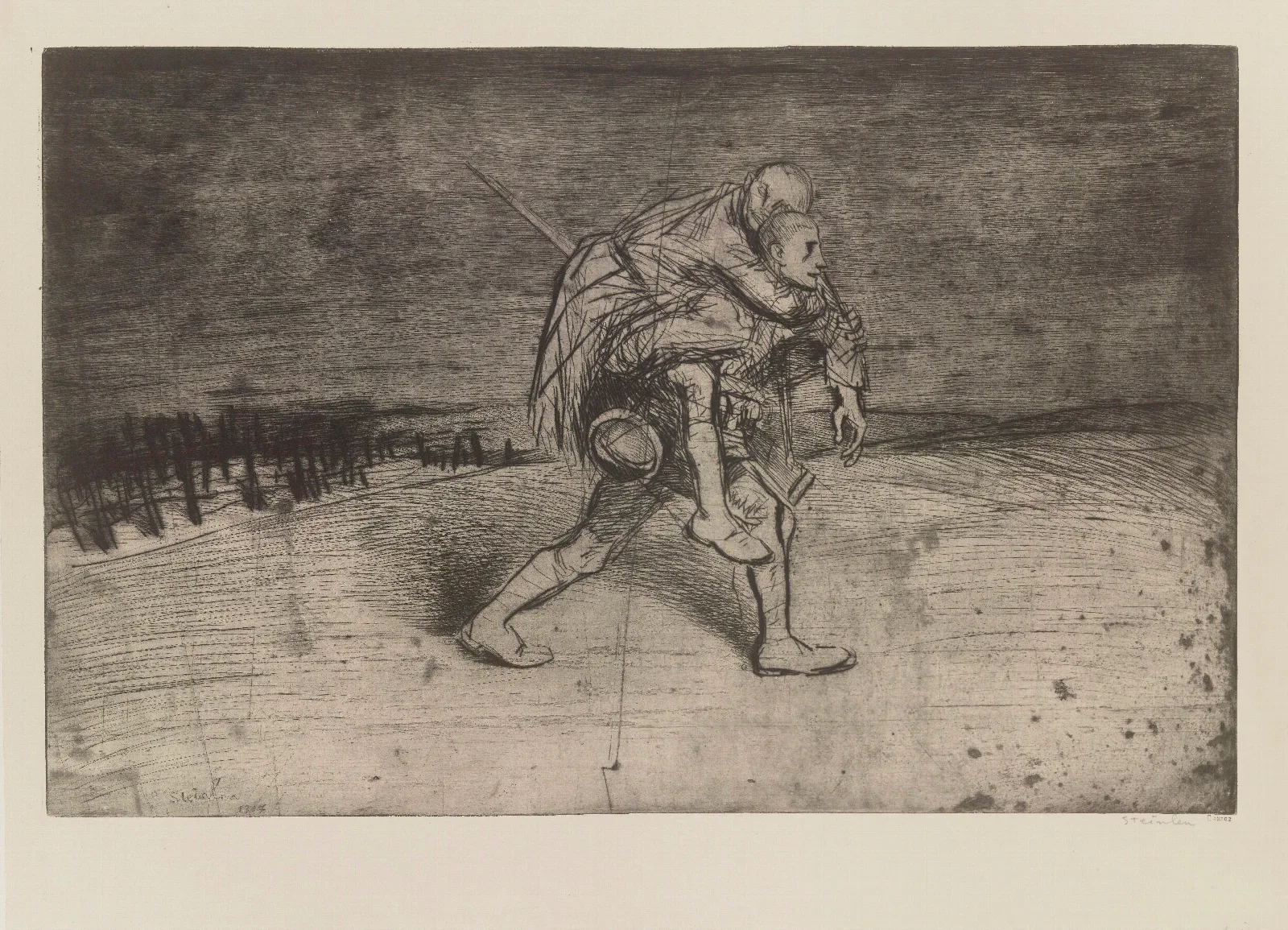 Les Deux Amis 4 Wall Art by Théophile Alexandre Steinlen - Canvas Print