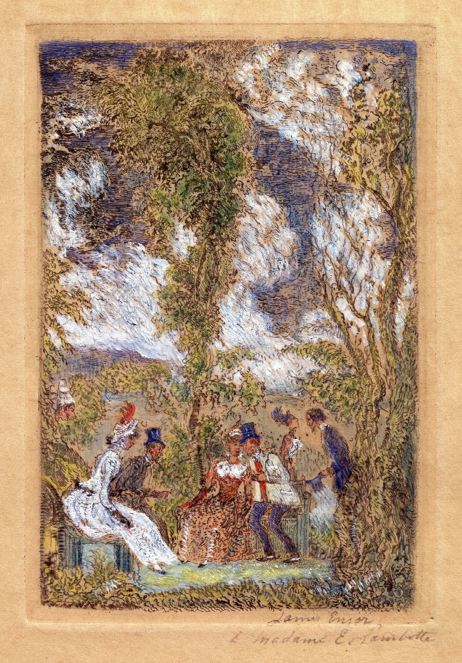 The Garden Of Love 3 Wall Art by James Ensor - Canvas Print
