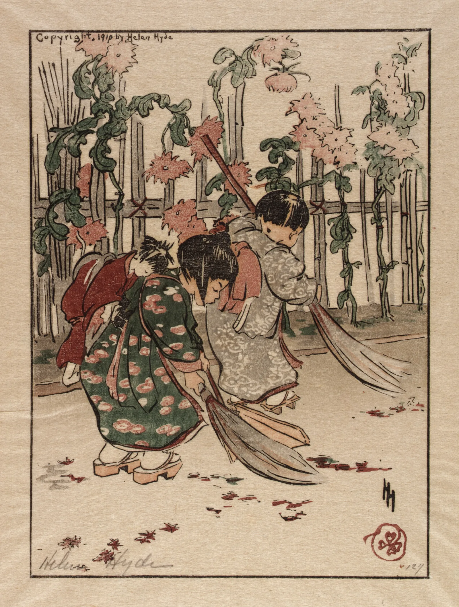 New Brooms Wall Art by Helen Hyde - Canvas Print