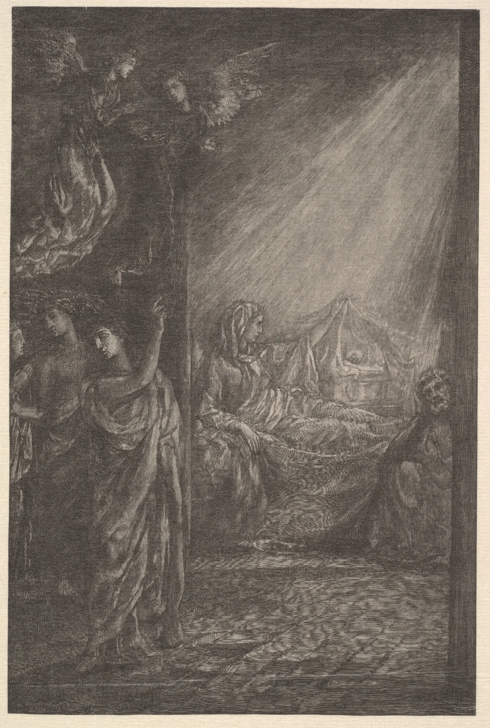 The Nativity 59 Wall Art by John La Farge - Canvas Print