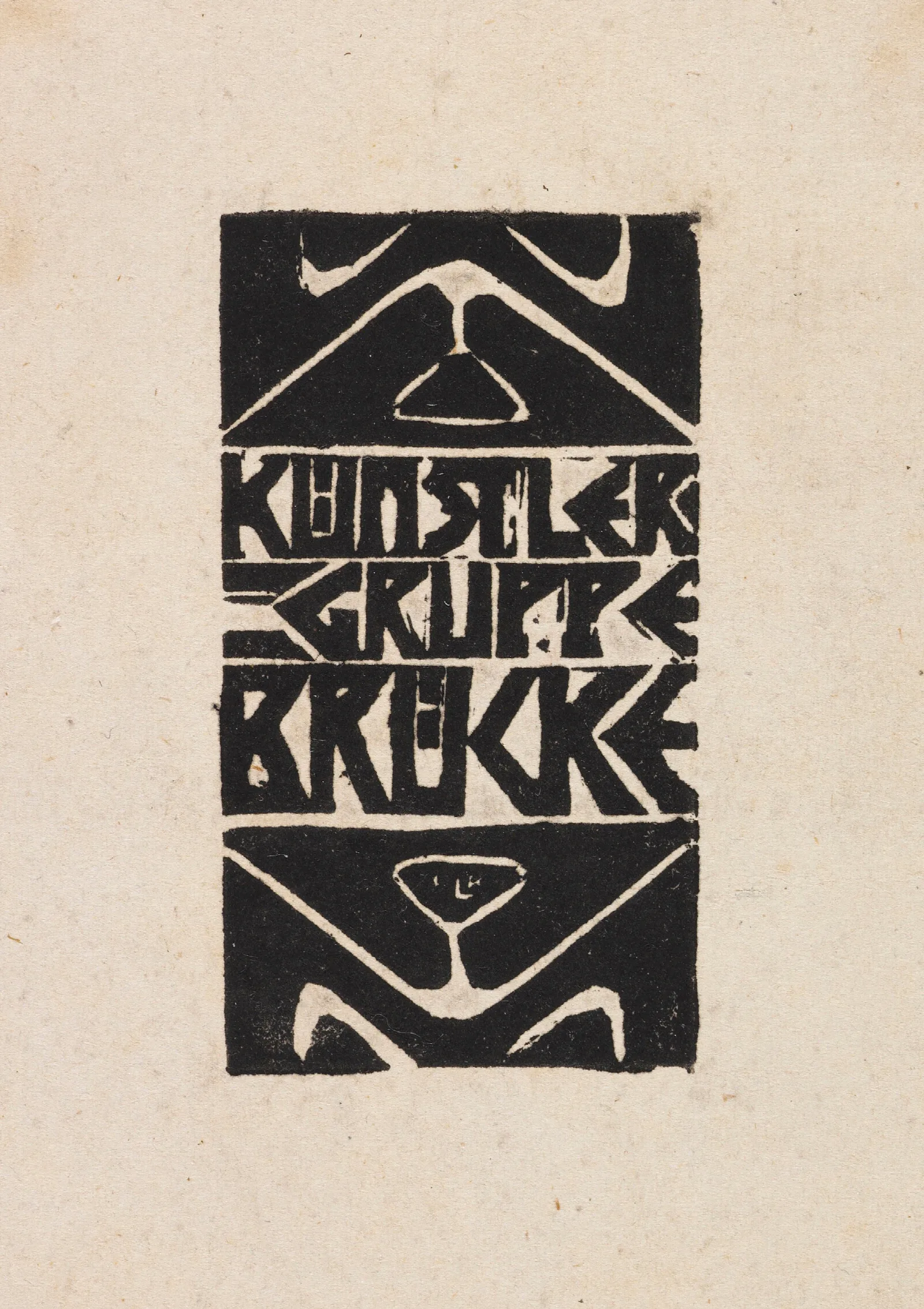 Titelvignette Zum Programm Der Kunstlergruppe Brucke Wall Art by Ernst Ludwig Kirchner - Canvas Print