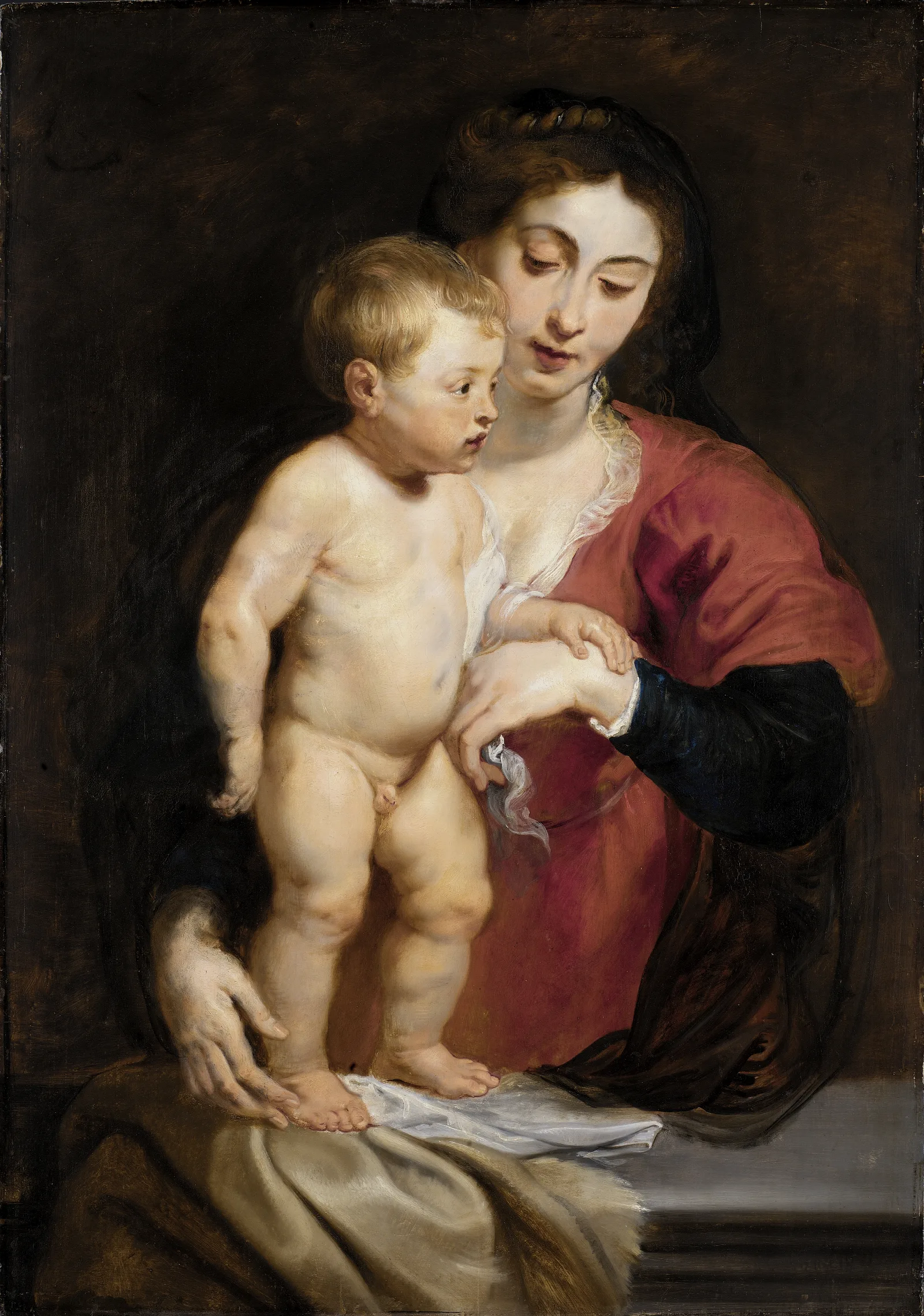 Madonna And Child 27 Wall Art by Peter Paul Rubens - Canvas Print
