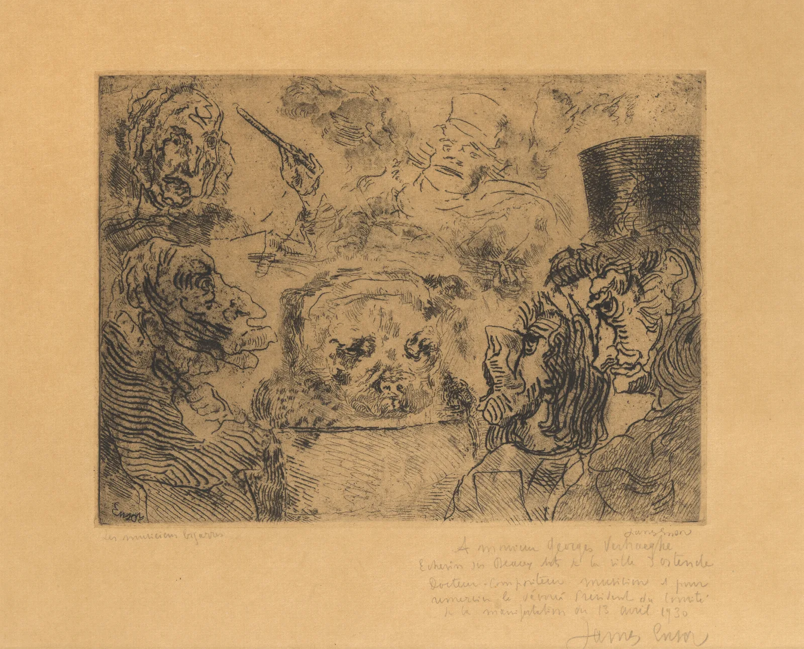 Fantastische Muzikanten Wall Art by James Ensor - Canvas Print