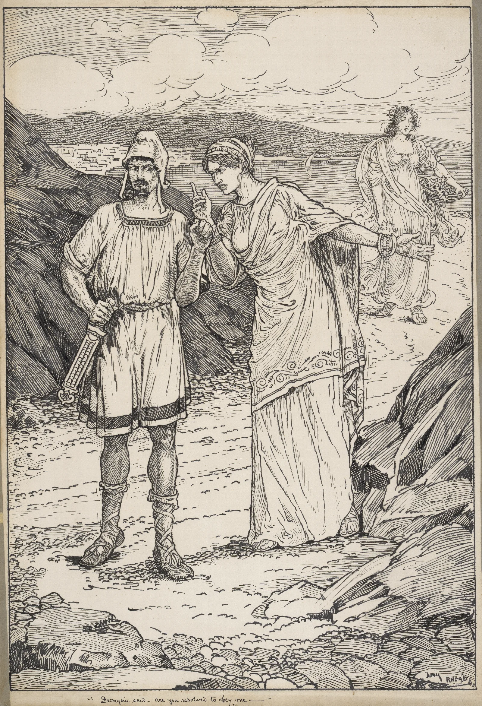 Pericles Prince Of Tyre Dionysia Said Are You Resolved To Obey Me Wall Art by Louis Rhead - Canvas Print