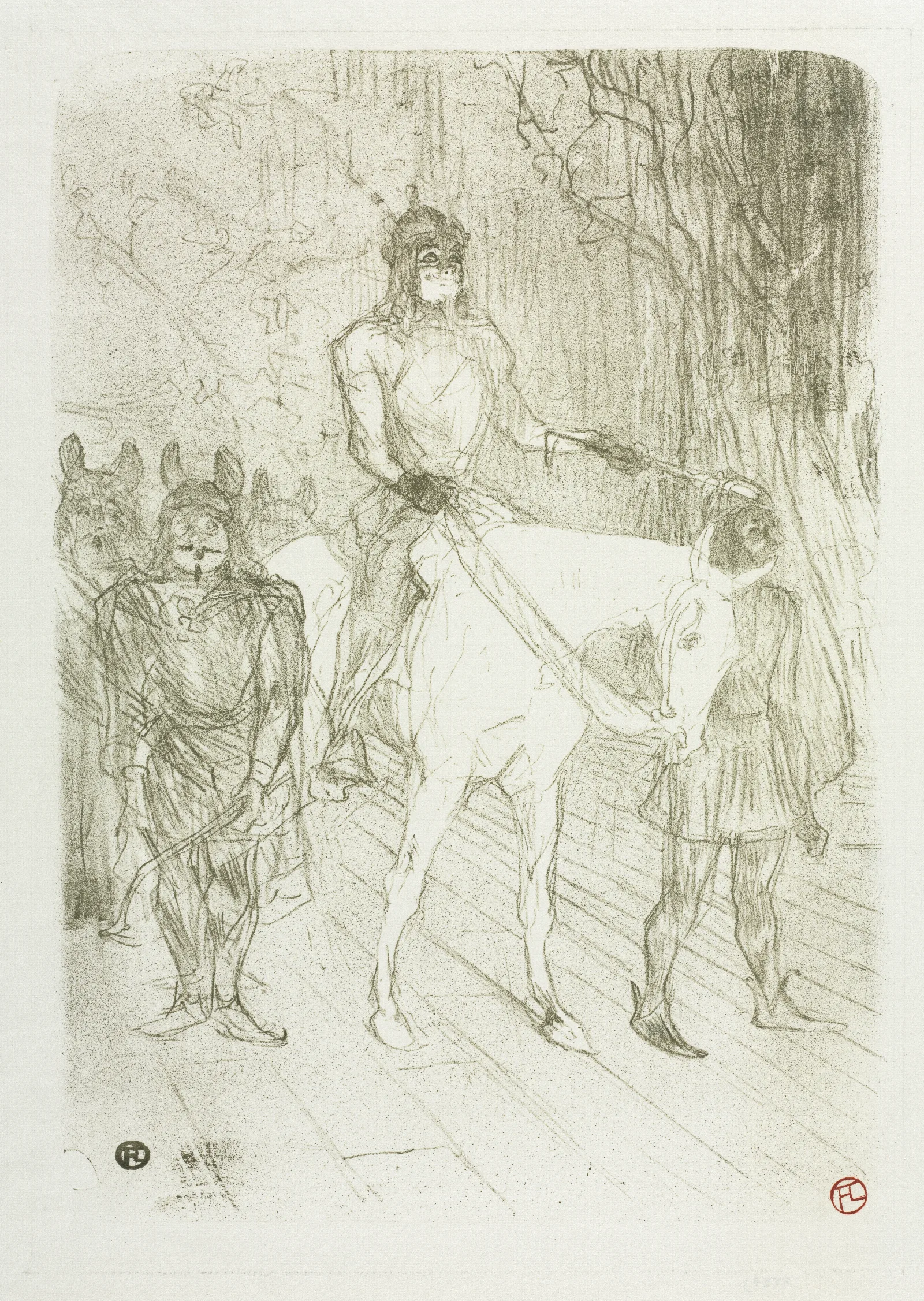Entree De Brasseur Dans Chilperic Wall Art by Henri de Toulouse-Lautrec - Canvas Print