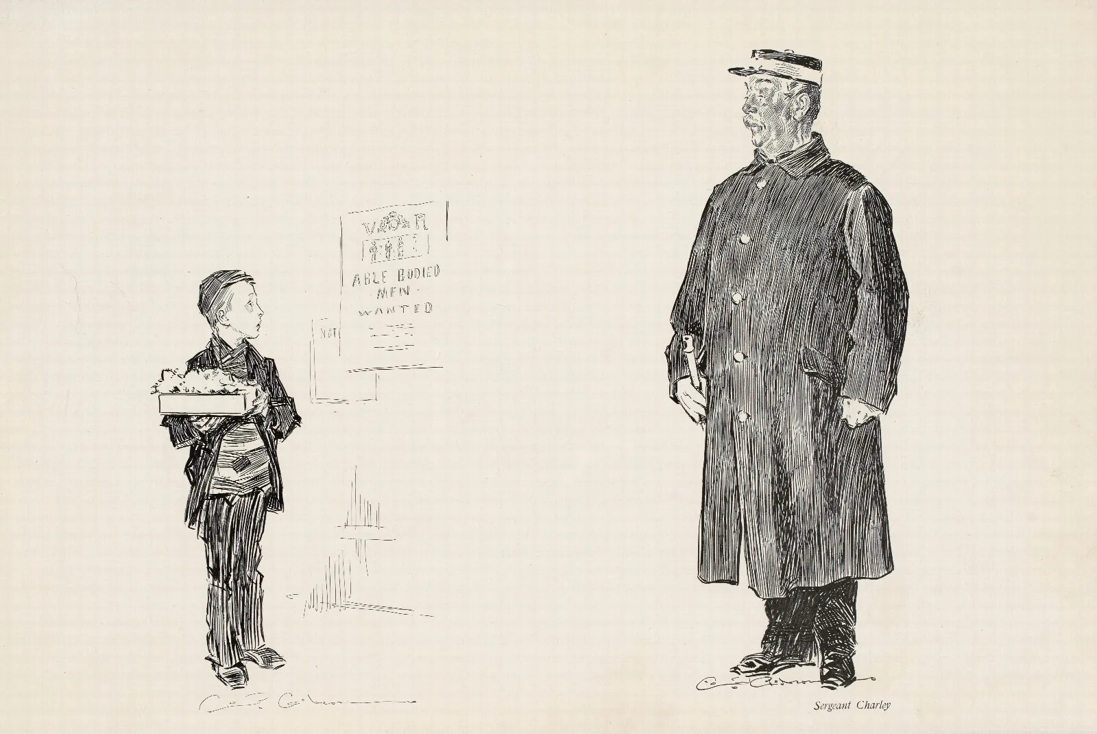 Sergeant Charley Wall Art by Charles Dana Gibson - Canvas Print