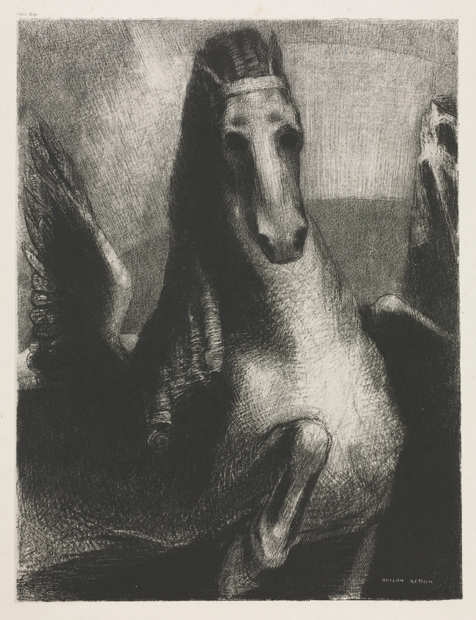 The Wing Wall Art by Odilon Redon - Canvas Print