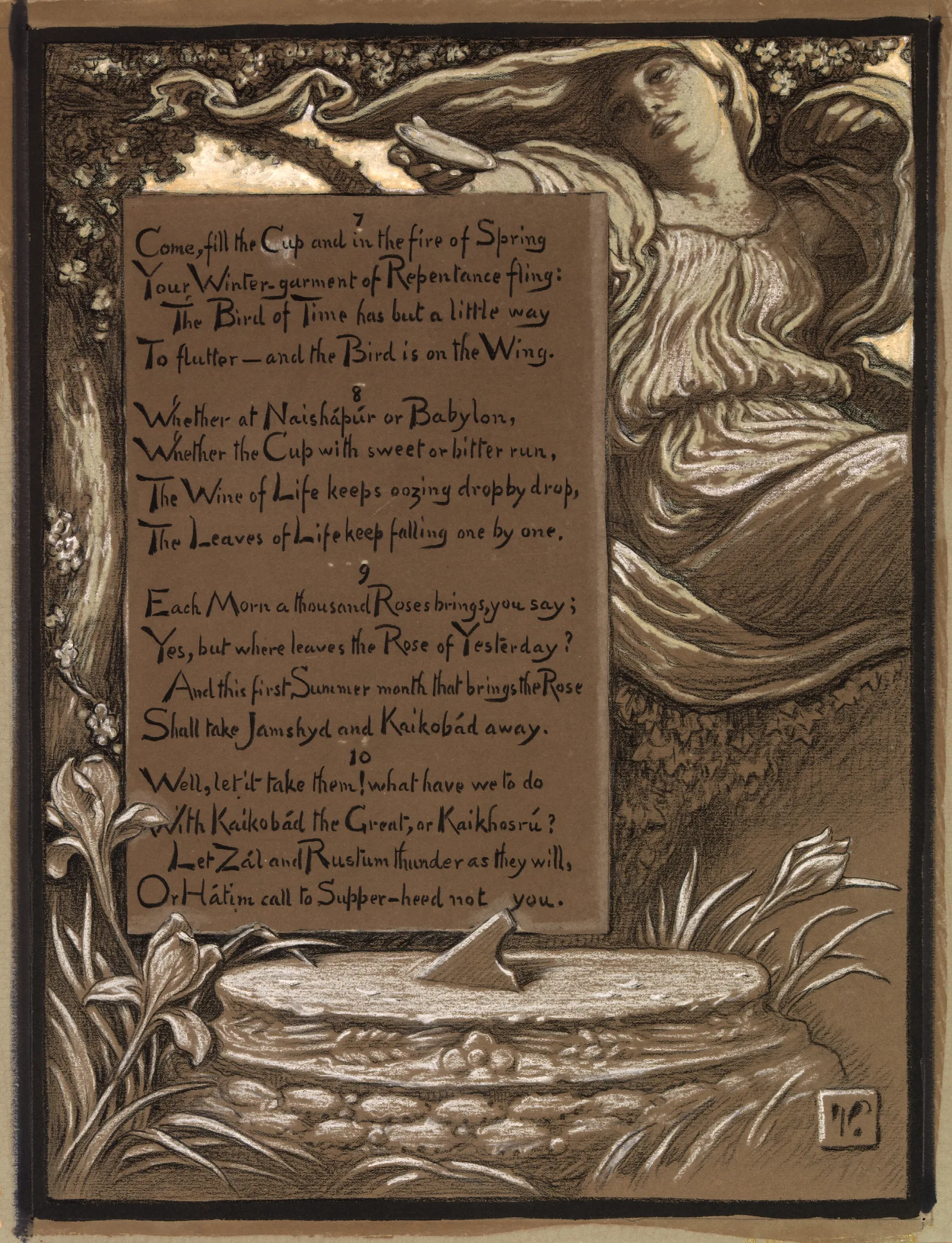 The Invitation 2 Wall Art by Elihu Vedder - Canvas Print