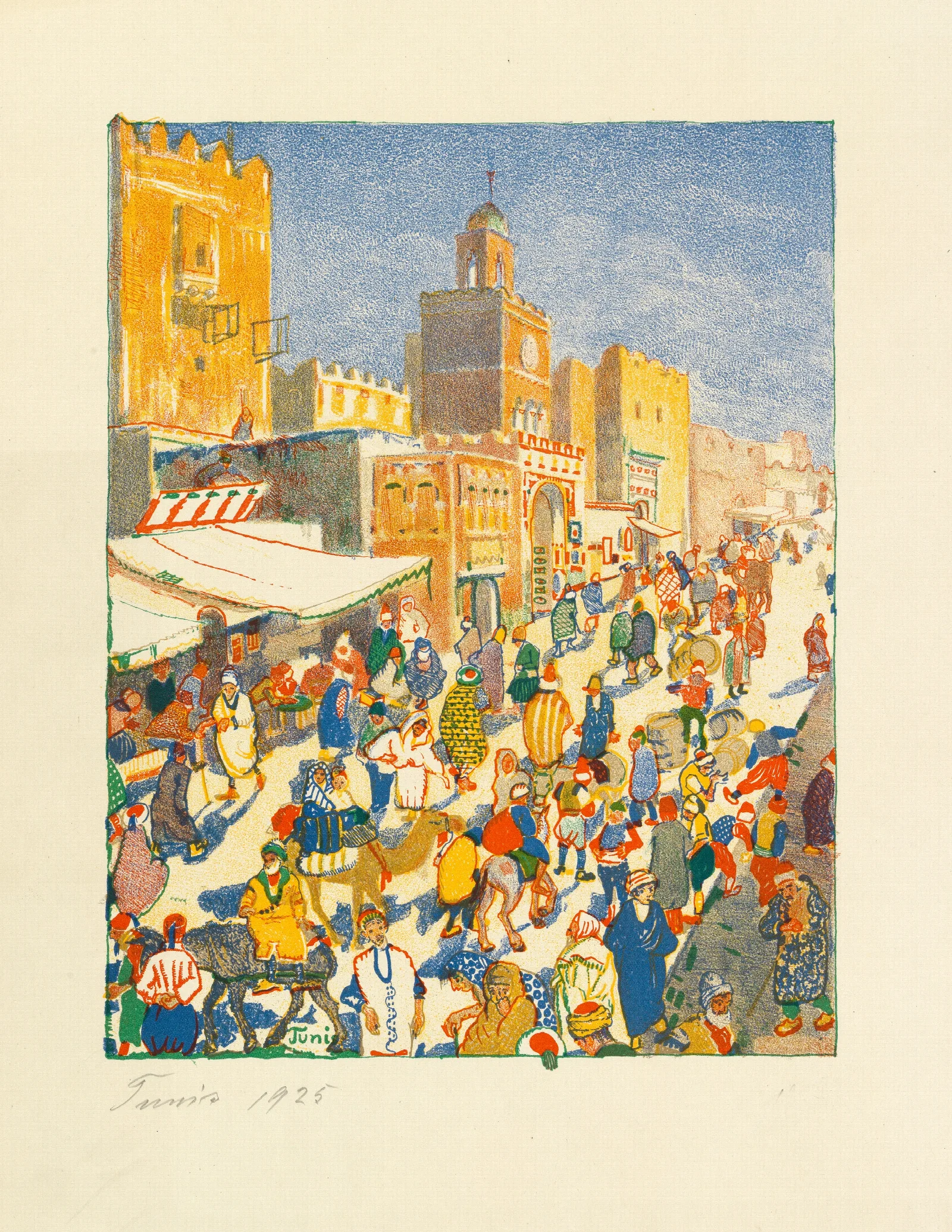 Tunis 5 Wall Art by Oskar Laske - Canvas Print