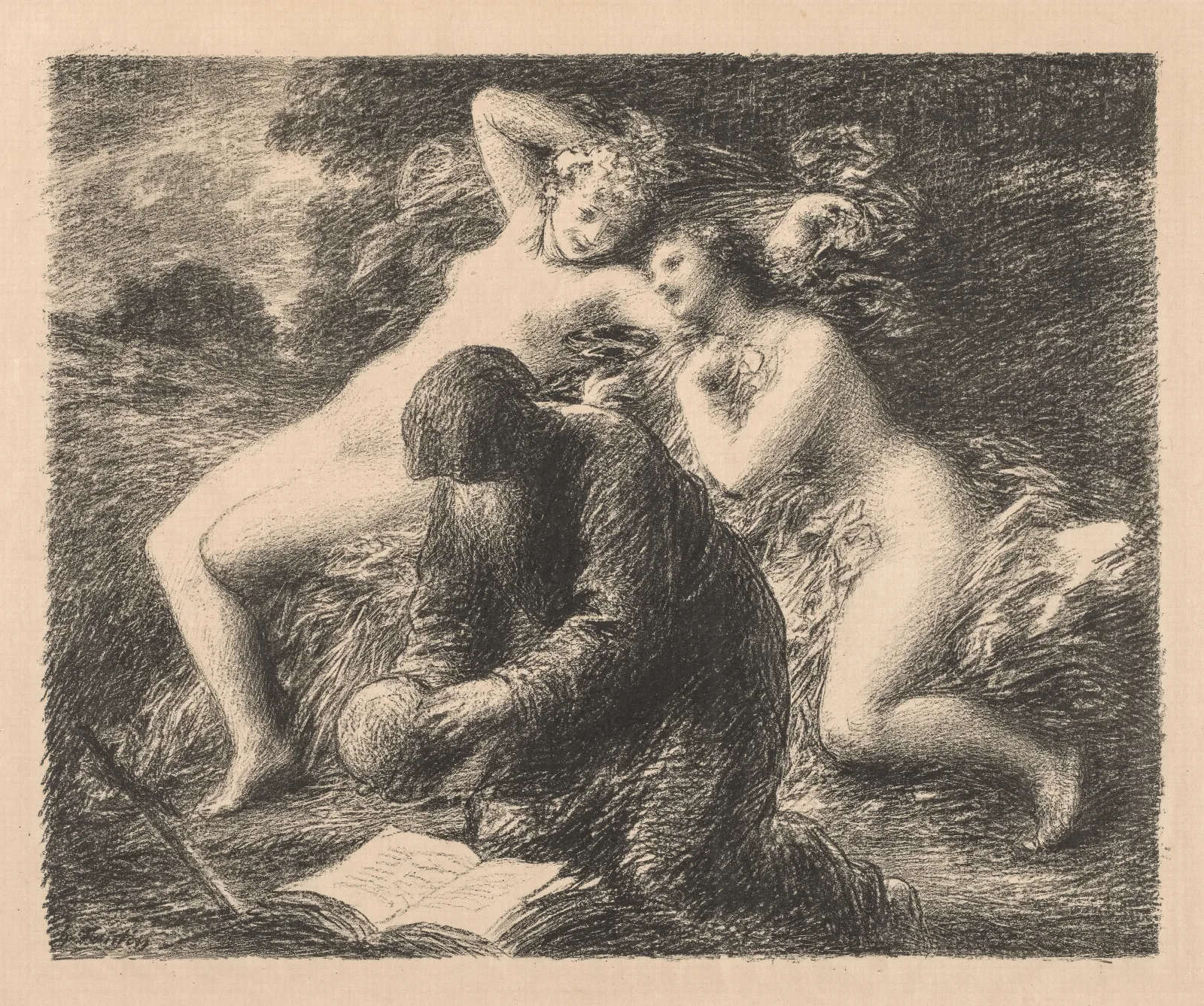 Temptation Of St Anthony 7 Wall Art by Henri Fantin-Latour - Canvas Print