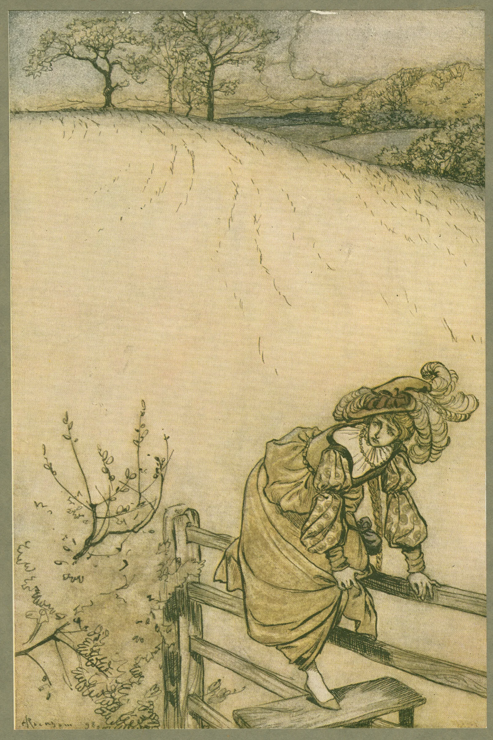 These Stiles Sadly Bothered Odille Wall Art by Arthur Rackham - Canvas Print