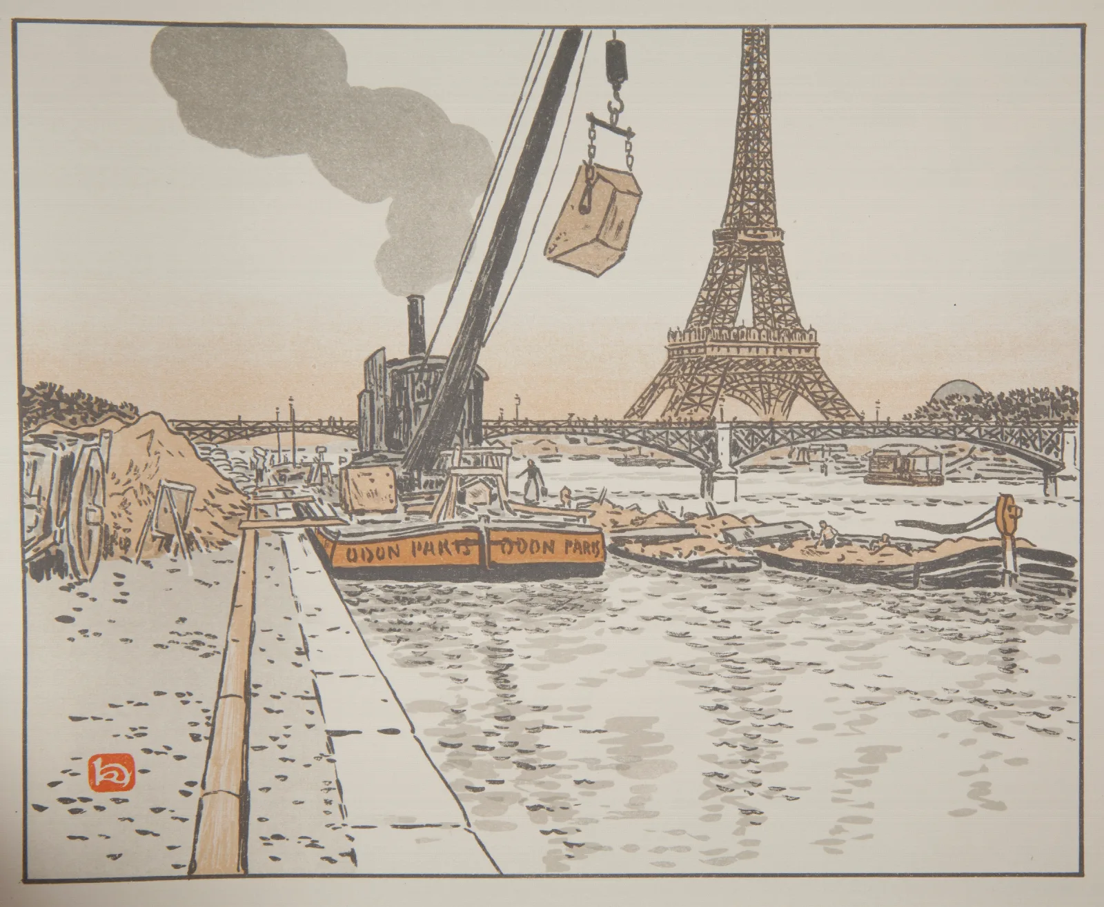 Du Quai De Passy Wall Art by Henri Rivière - Canvas Print