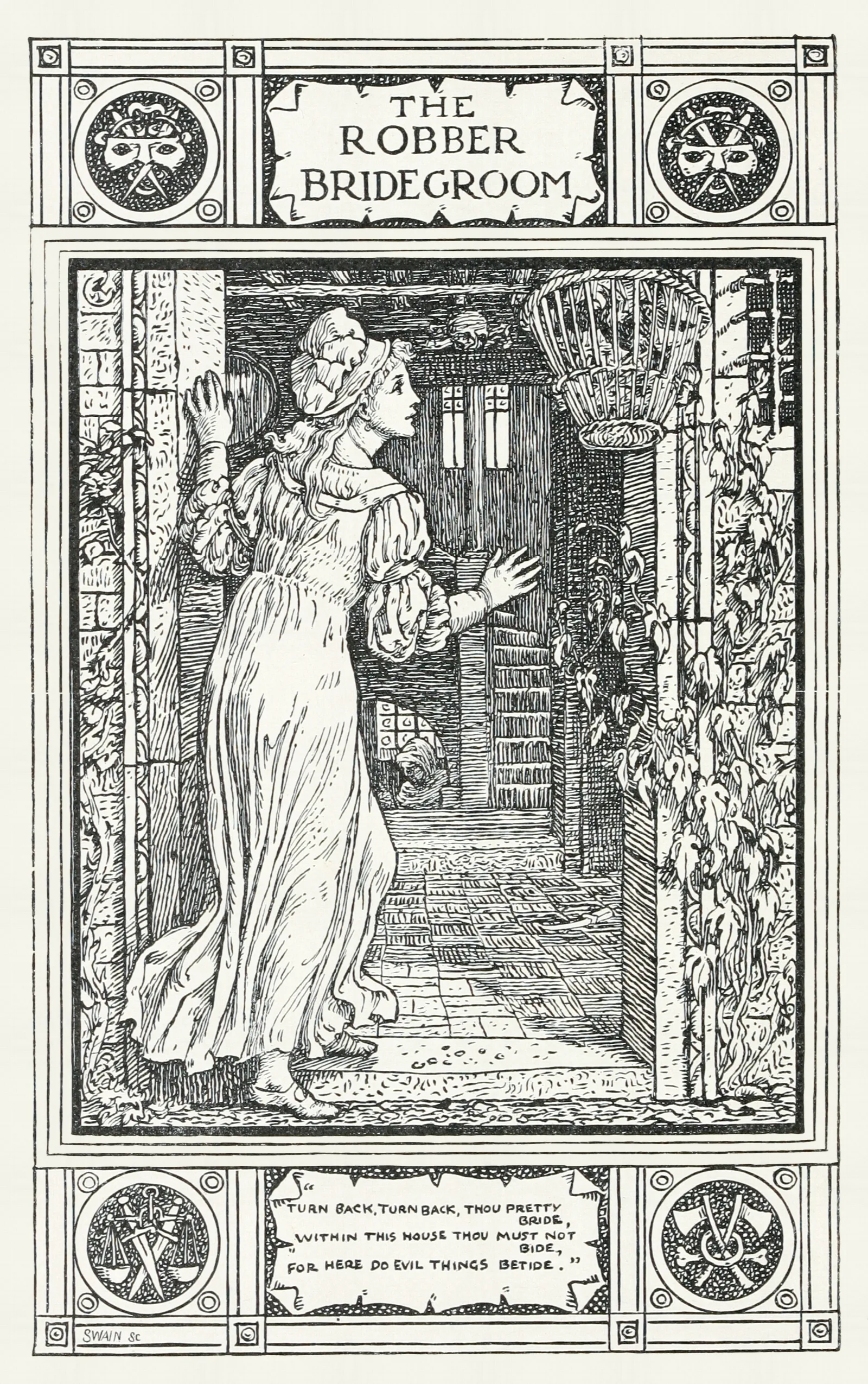 The Robber Bridegroom Wall Art by Walter Crane - Canvas Print