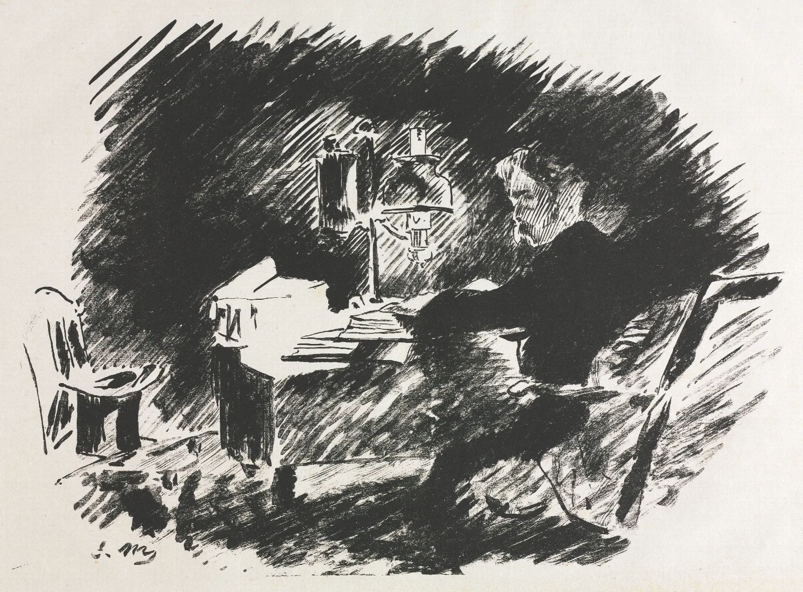 Illustration For The Raven By Edgar Allan Poe Wall Art by Édouard Manet - Canvas Print