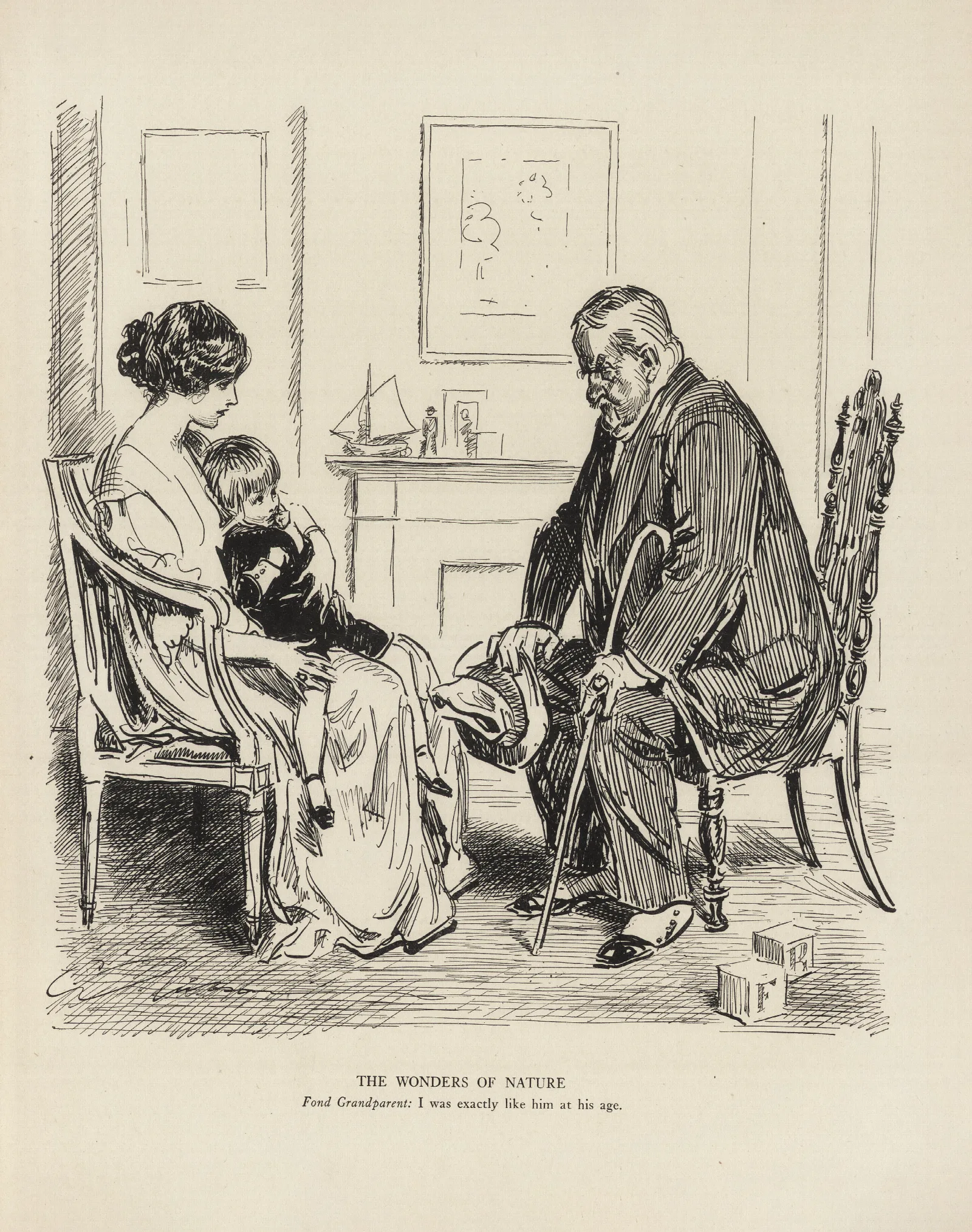 The Wonders Of Nature Wall Art by Charles Dana Gibson - Canvas Print