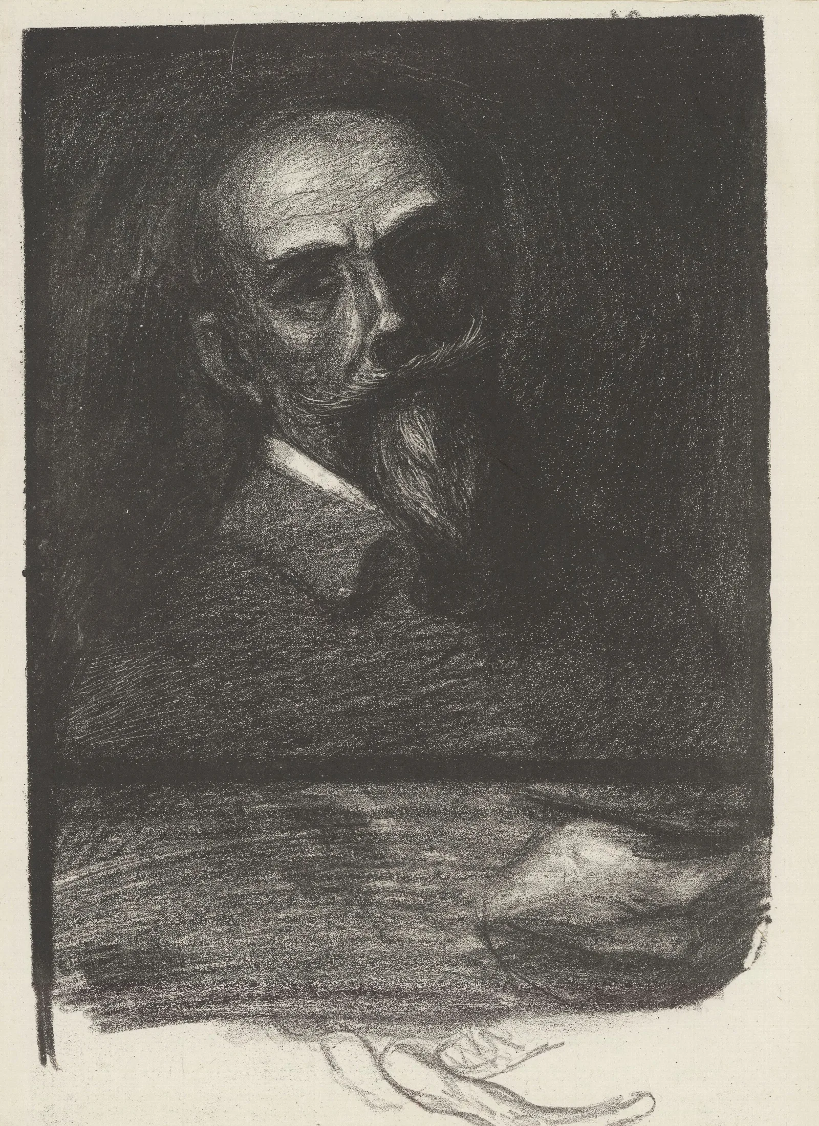 Steinlen De Face Tete Inclinee Wall Art by Théophile Alexandre Steinlen - Canvas Print
