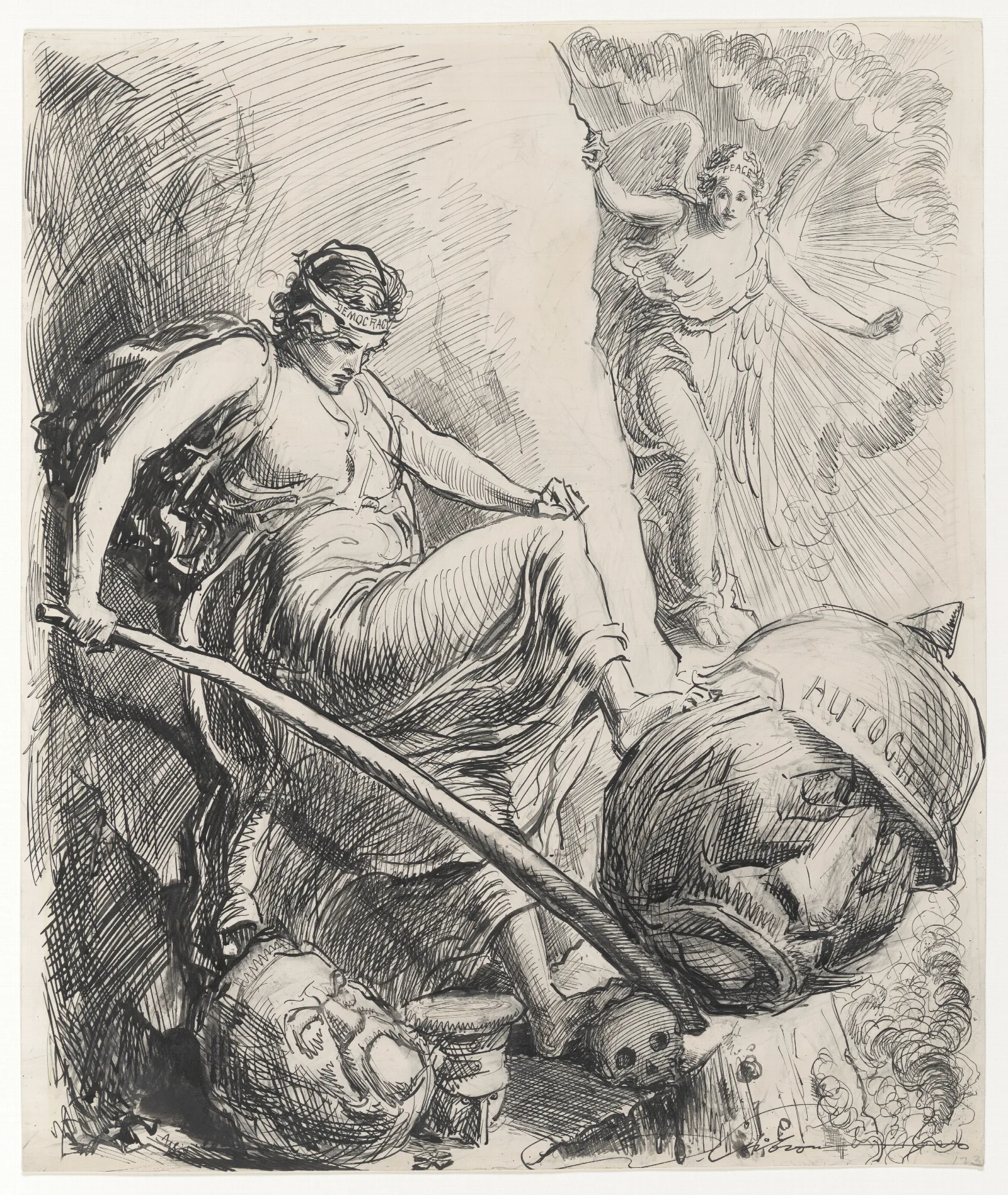 In Her Path Wall Art by Charles Dana Gibson - Canvas Print