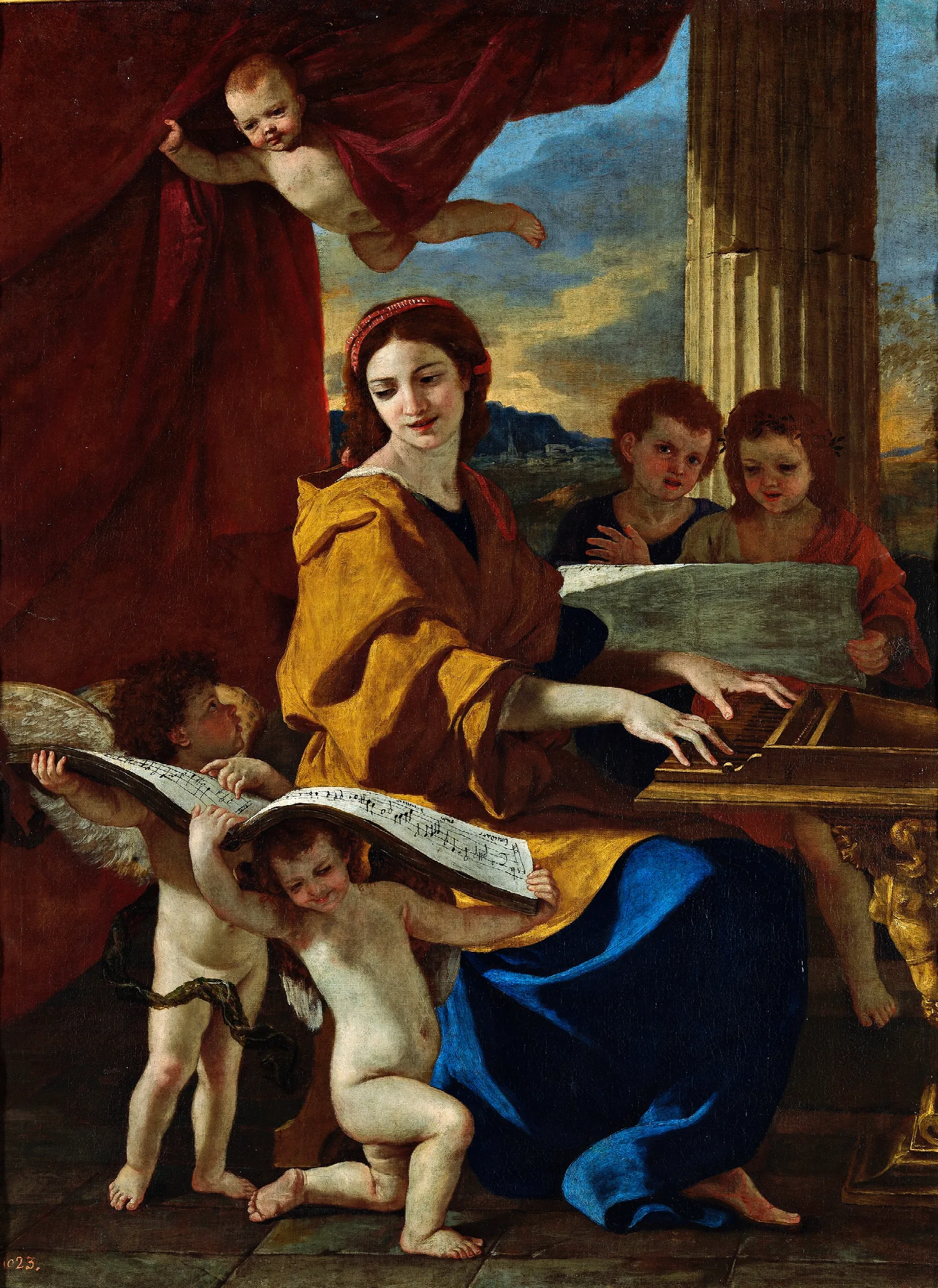 S Cecilia Wall Art by Nicolas Poussin - Canvas Print