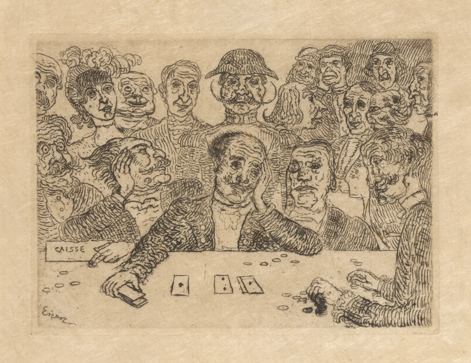 De Spelers Wall Art by James Ensor - Canvas Print