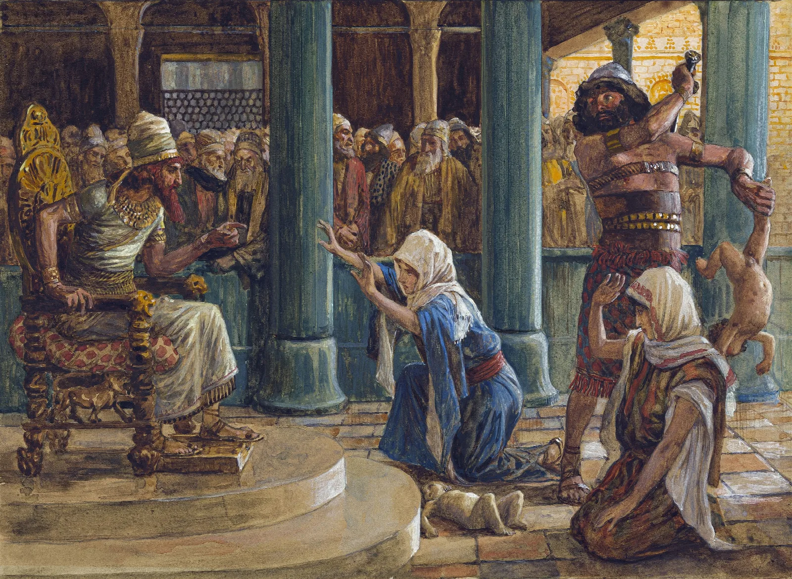 The Wisdom Of Solomon Wall Art by James Tissot - Canvas Print