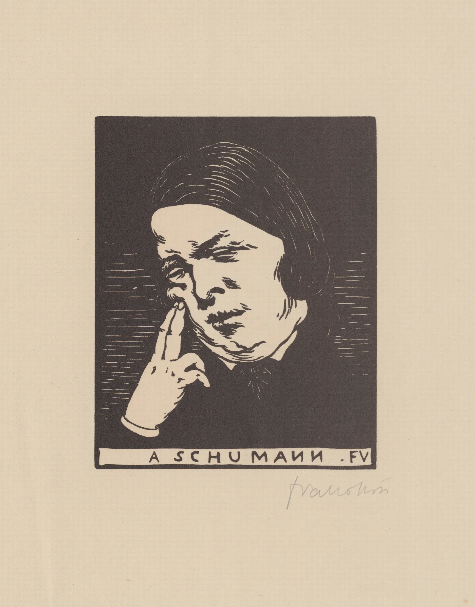 A Schumann Wall Art by Félix Vallotton - Canvas Print
