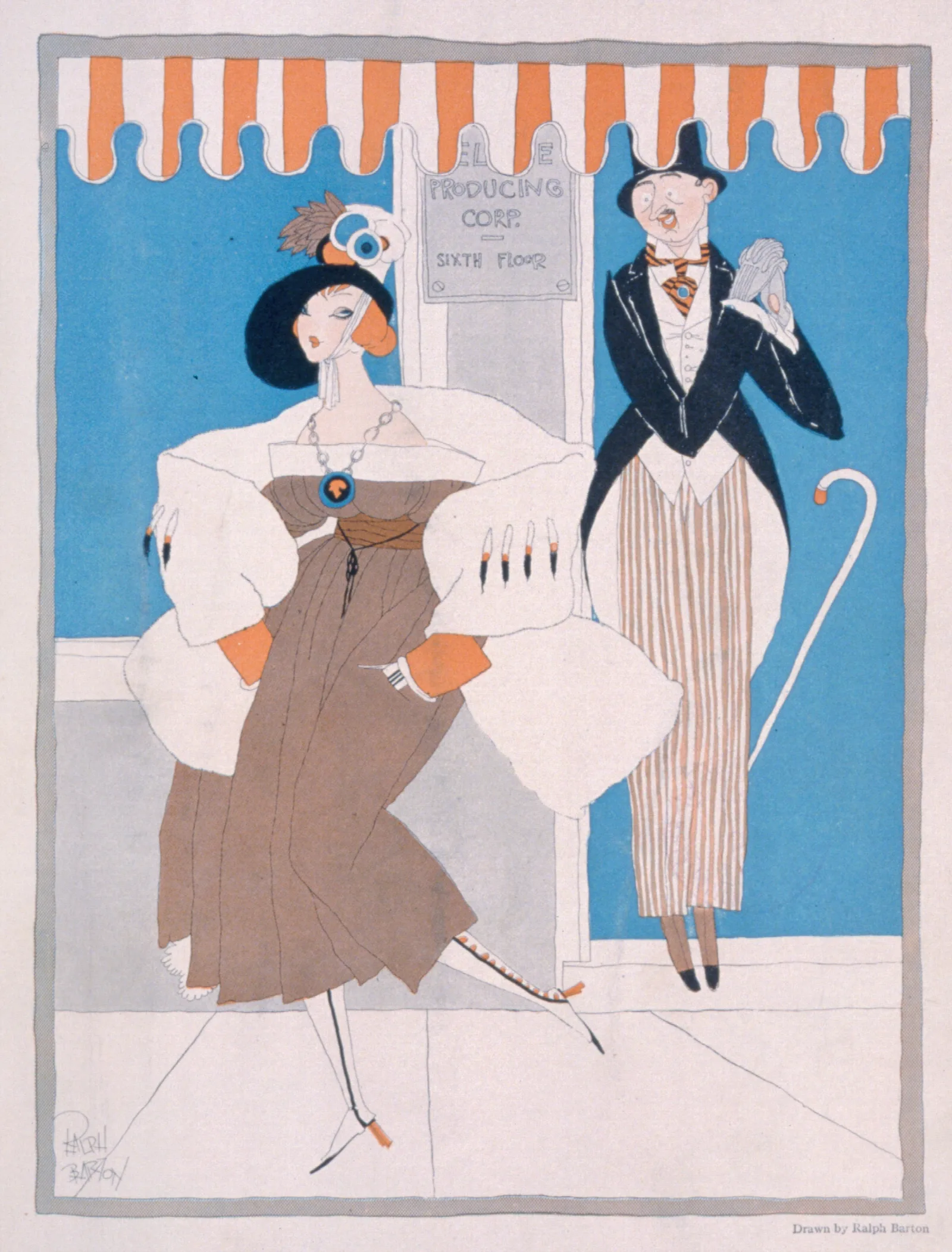 The Manager Discovers Great Histrionic Ability Wall Art by Ralph Barton - Canvas Print