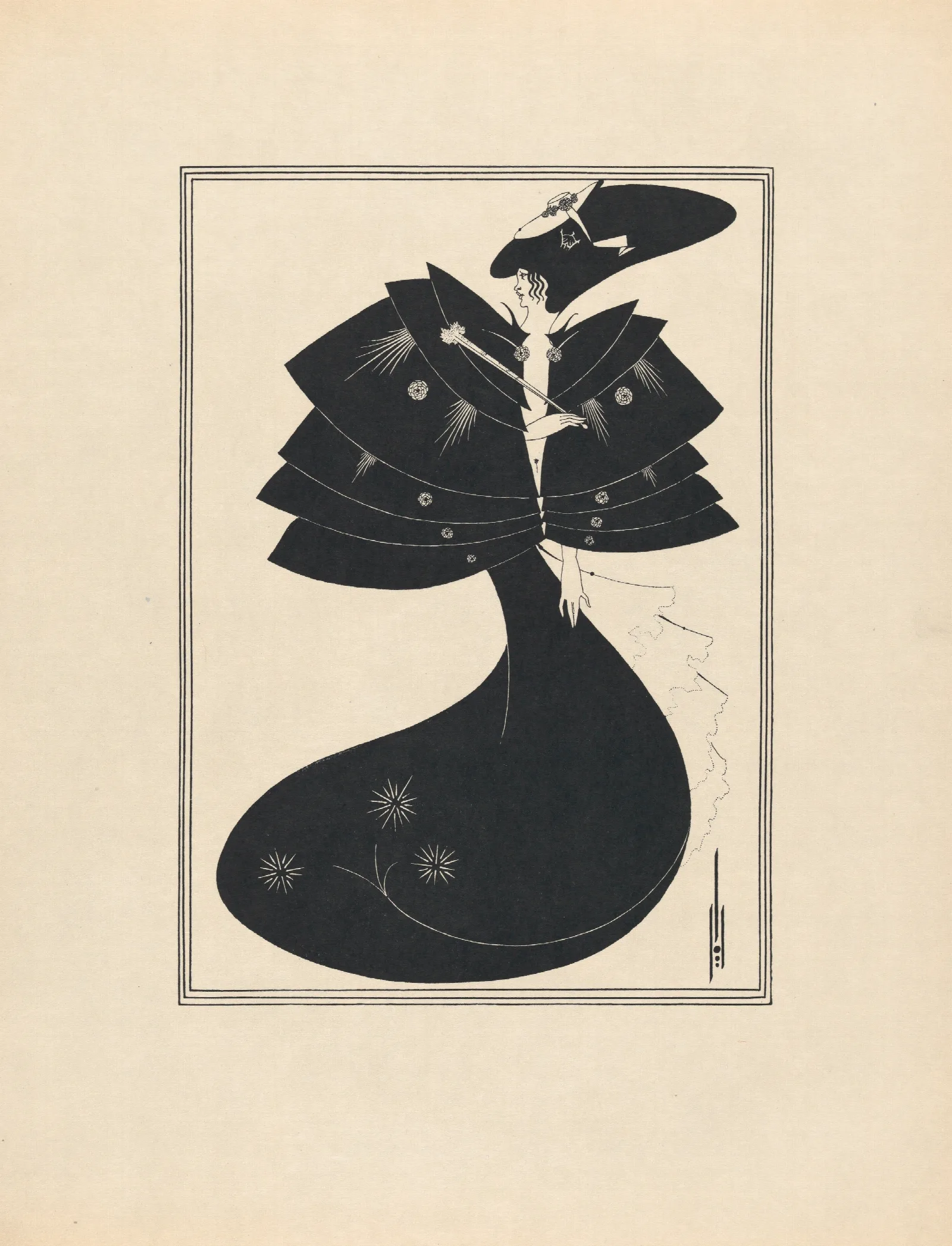 Illustration To Salome By Oscar Wilde 3 Wall Art by Aubrey Vincent Beardsley - Canvas Print