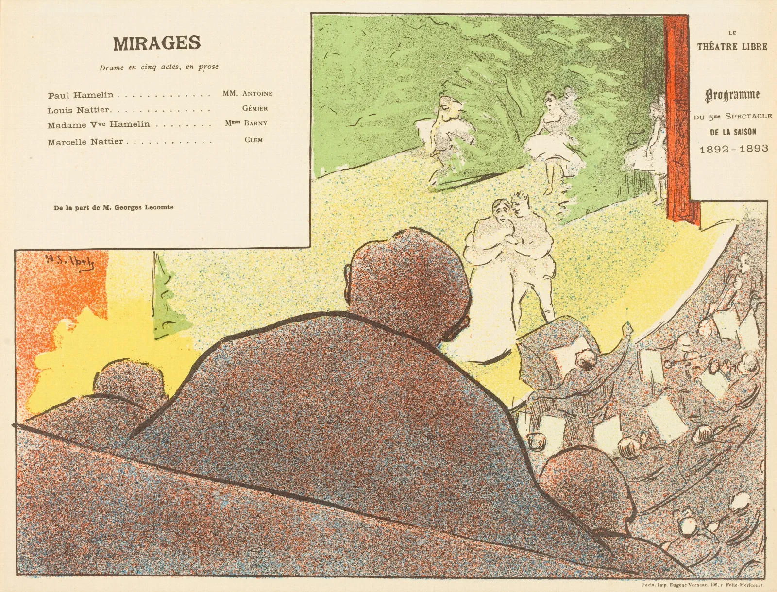 Mirages 2 Wall Art by Henri-Gabriel Ibels - Canvas Print