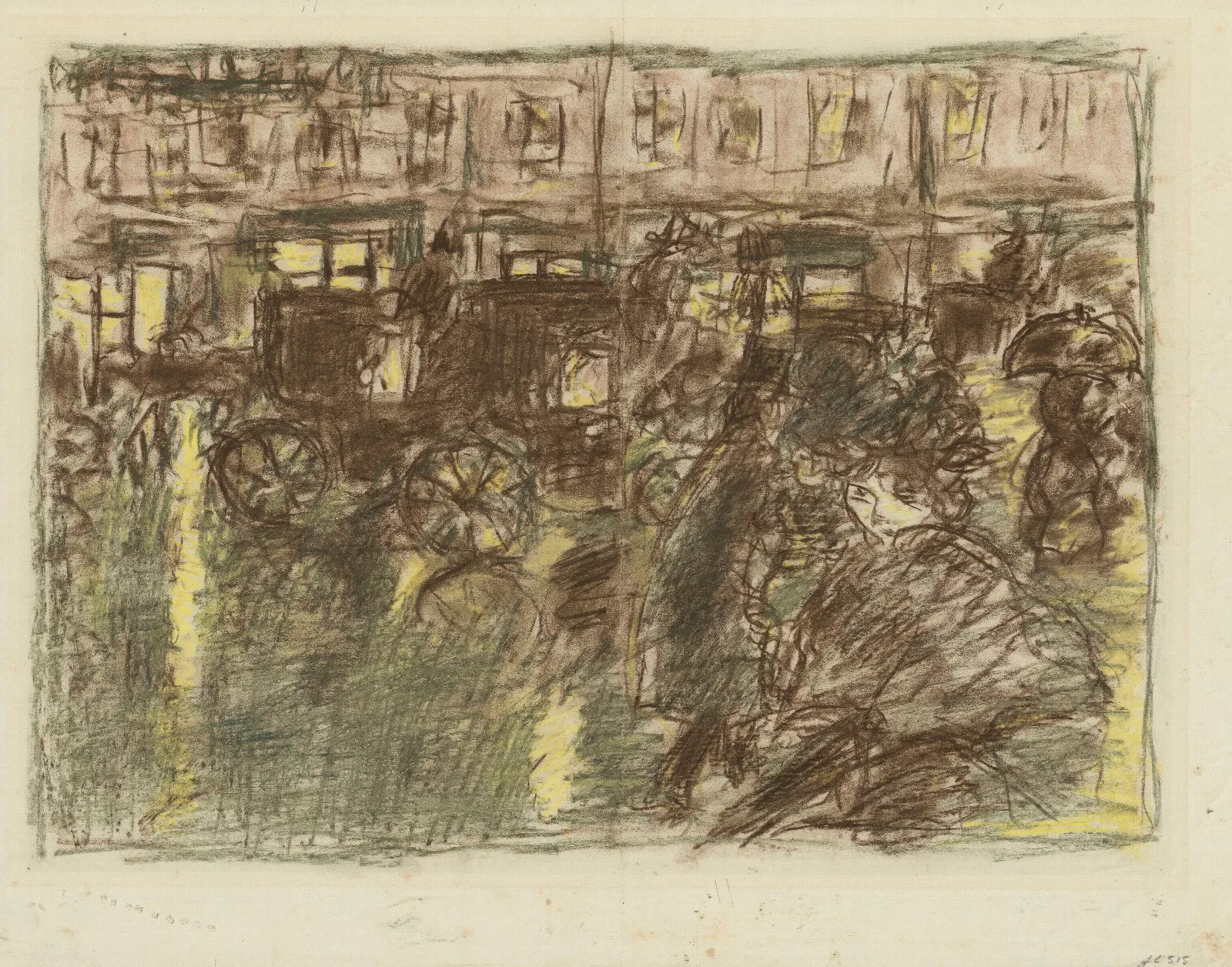 Rue Le Soir Sous La Pluie Wall Art by Pierre Bonnard - Canvas Print