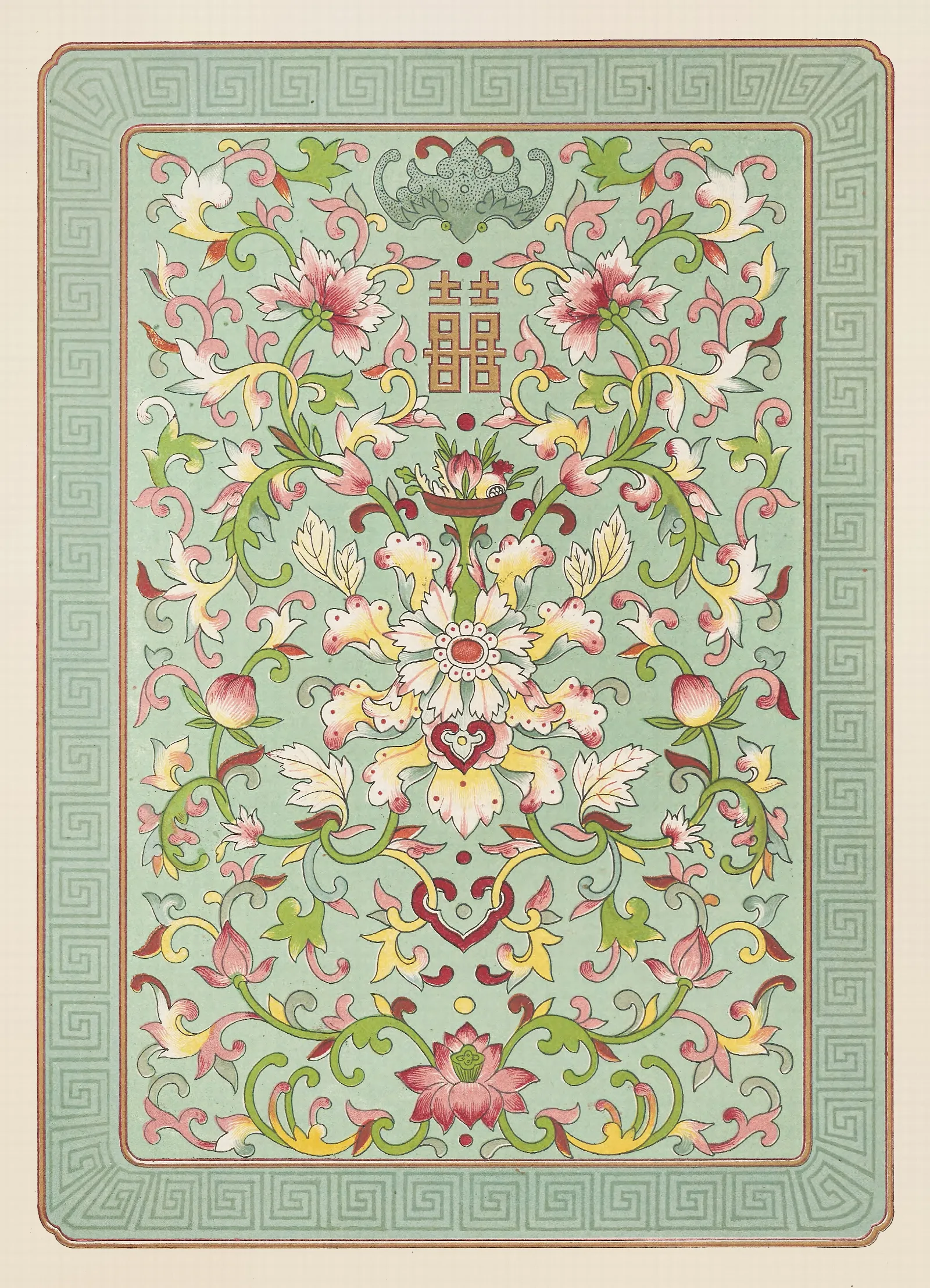 Examples Of Chinese Ornament Pl 14 Wall Art by Owen Jones - Canvas Print