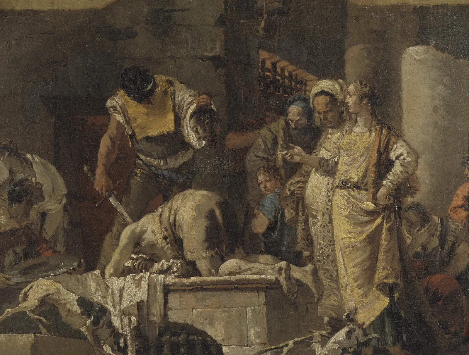 The Beheading Of St John The Baptist 3 Wall Art by Giovanni Battista Tiepolo - Canvas Print